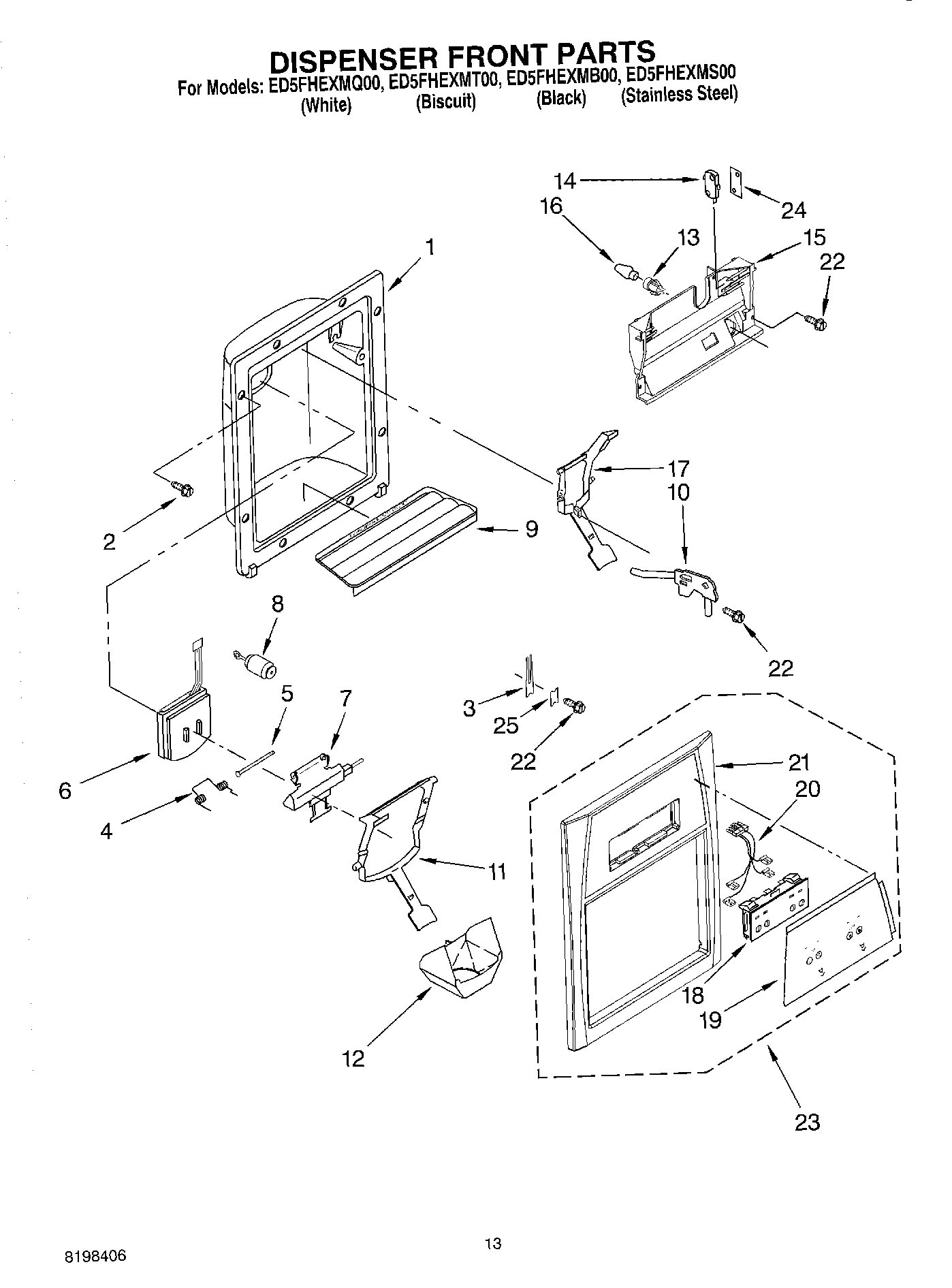 08 - DISPENSER FRONT PARTS