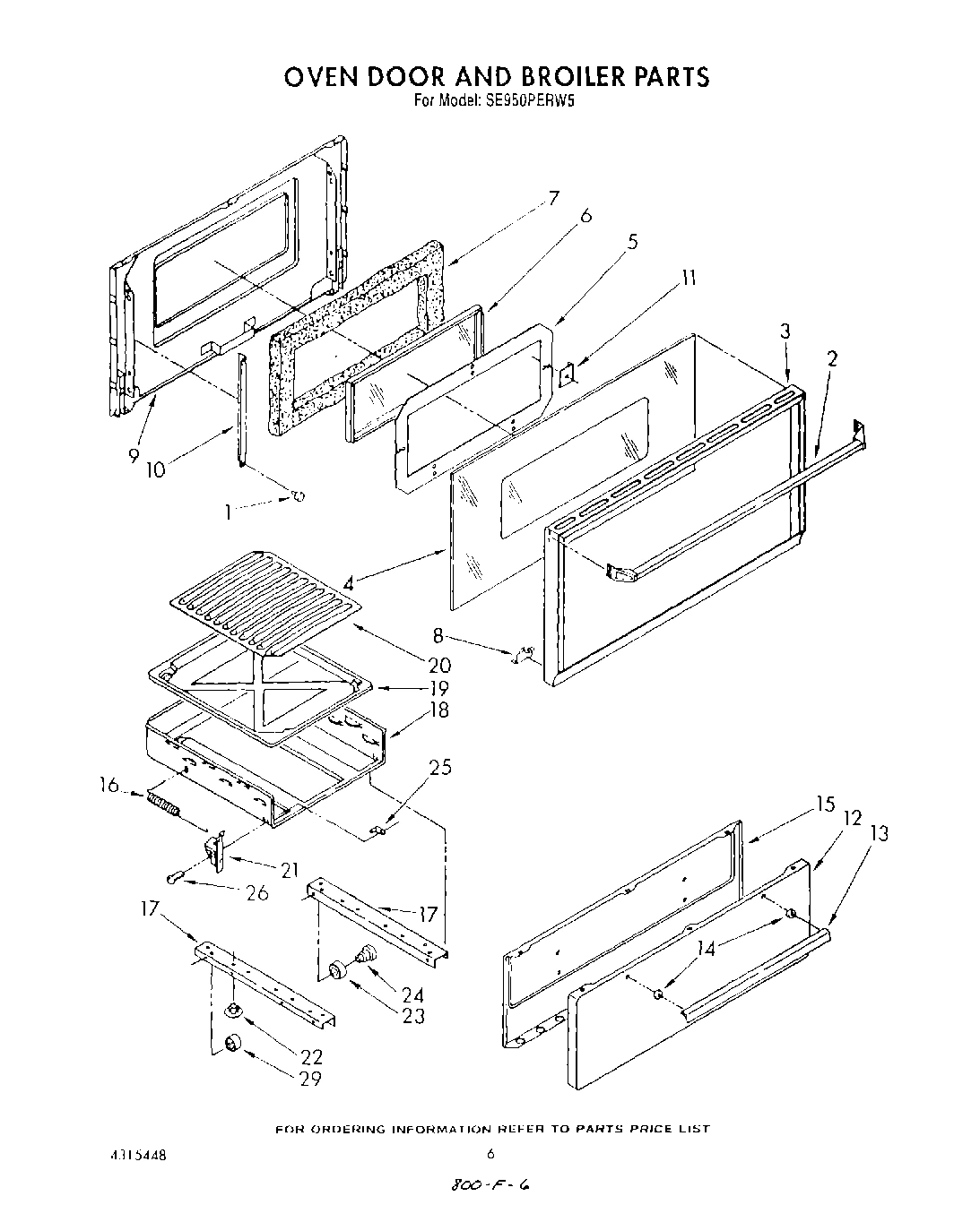 05 - OVEN DOOR AND BROILER