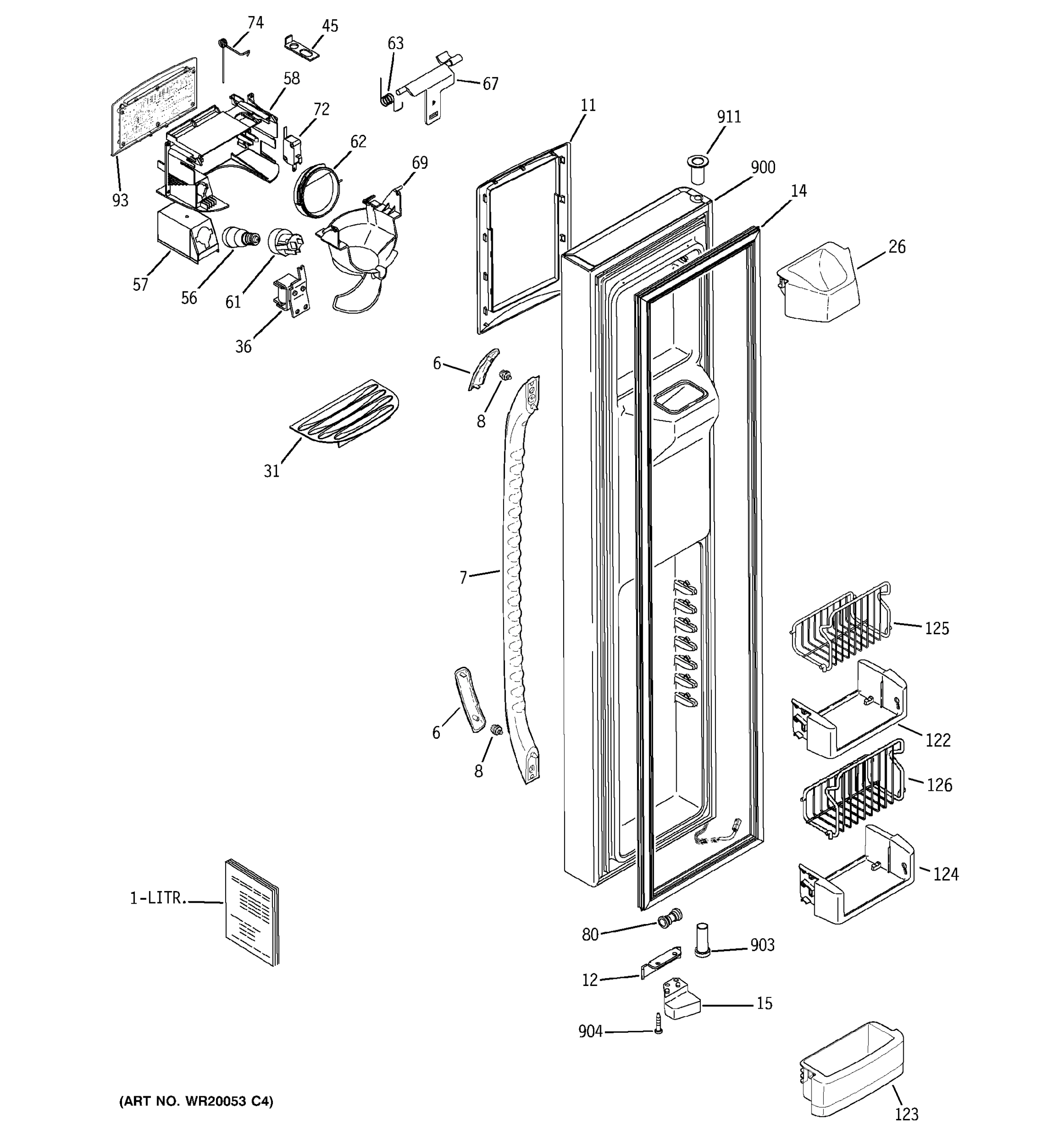 FREEZER DOOR