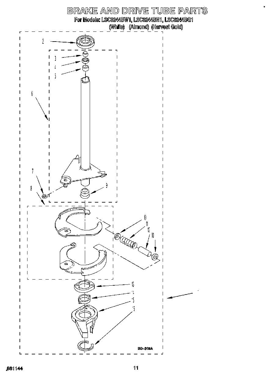 09 - BRAKE AND DRIVE TUBE