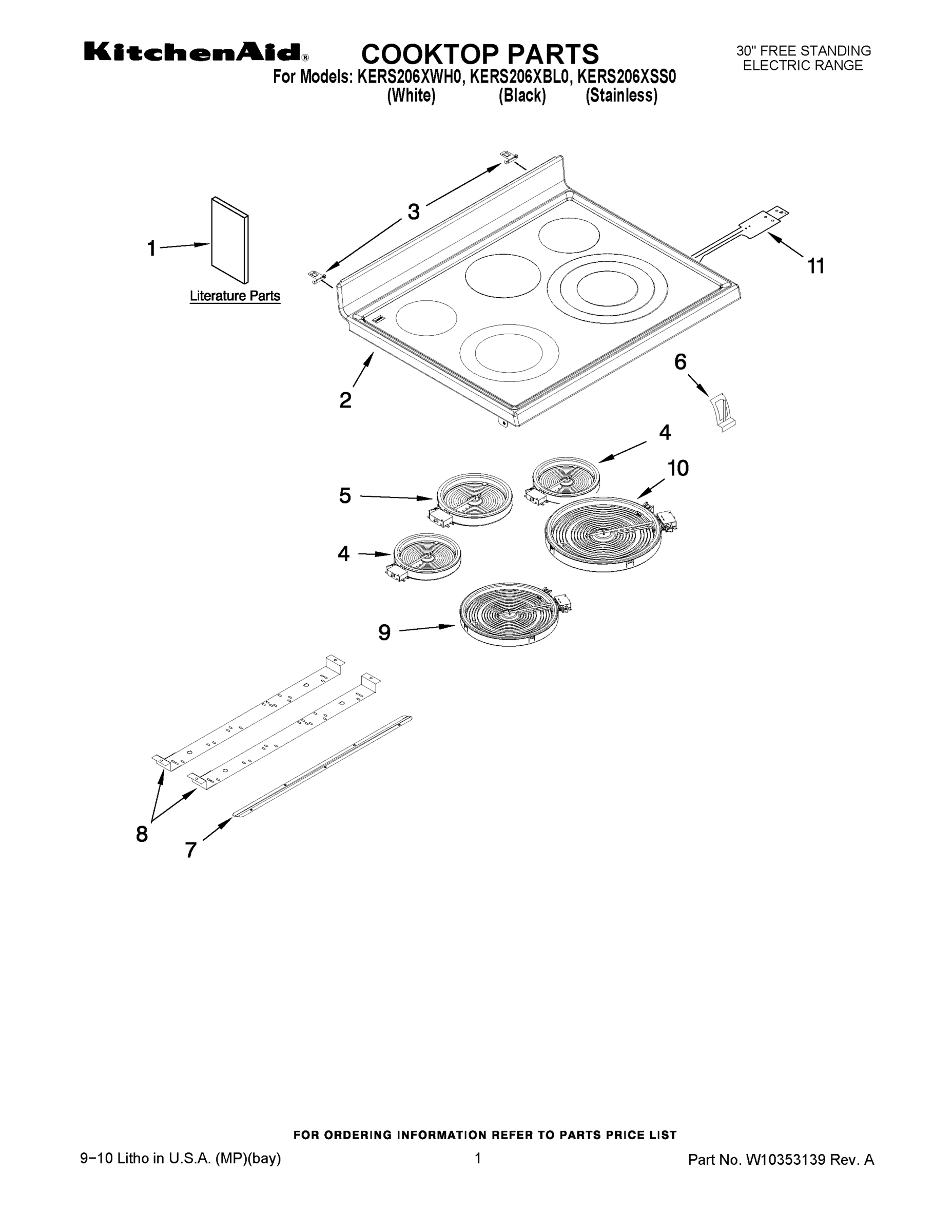 01 - COOKTOP PARTS