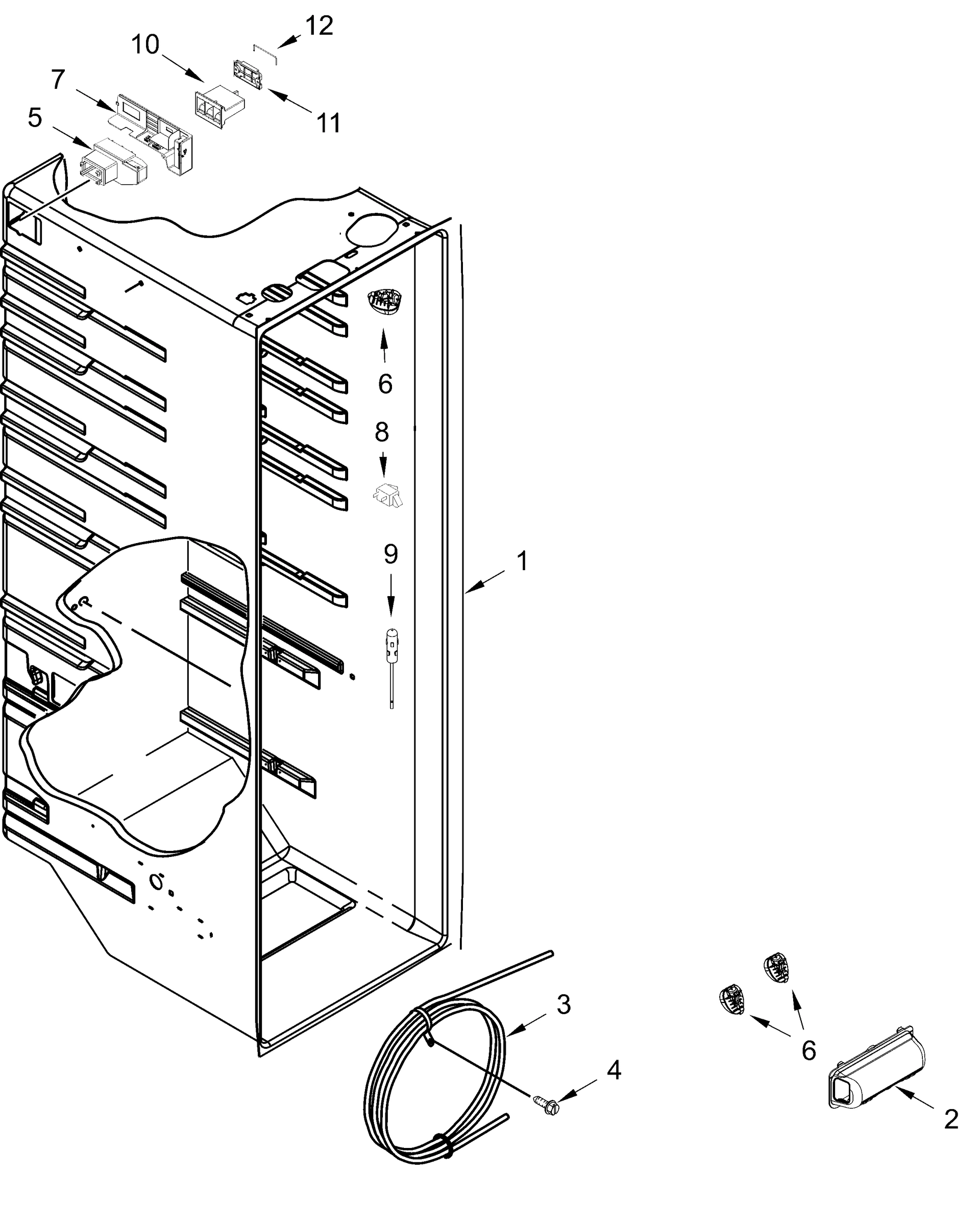 REFRIGERATOR LINER PARTS