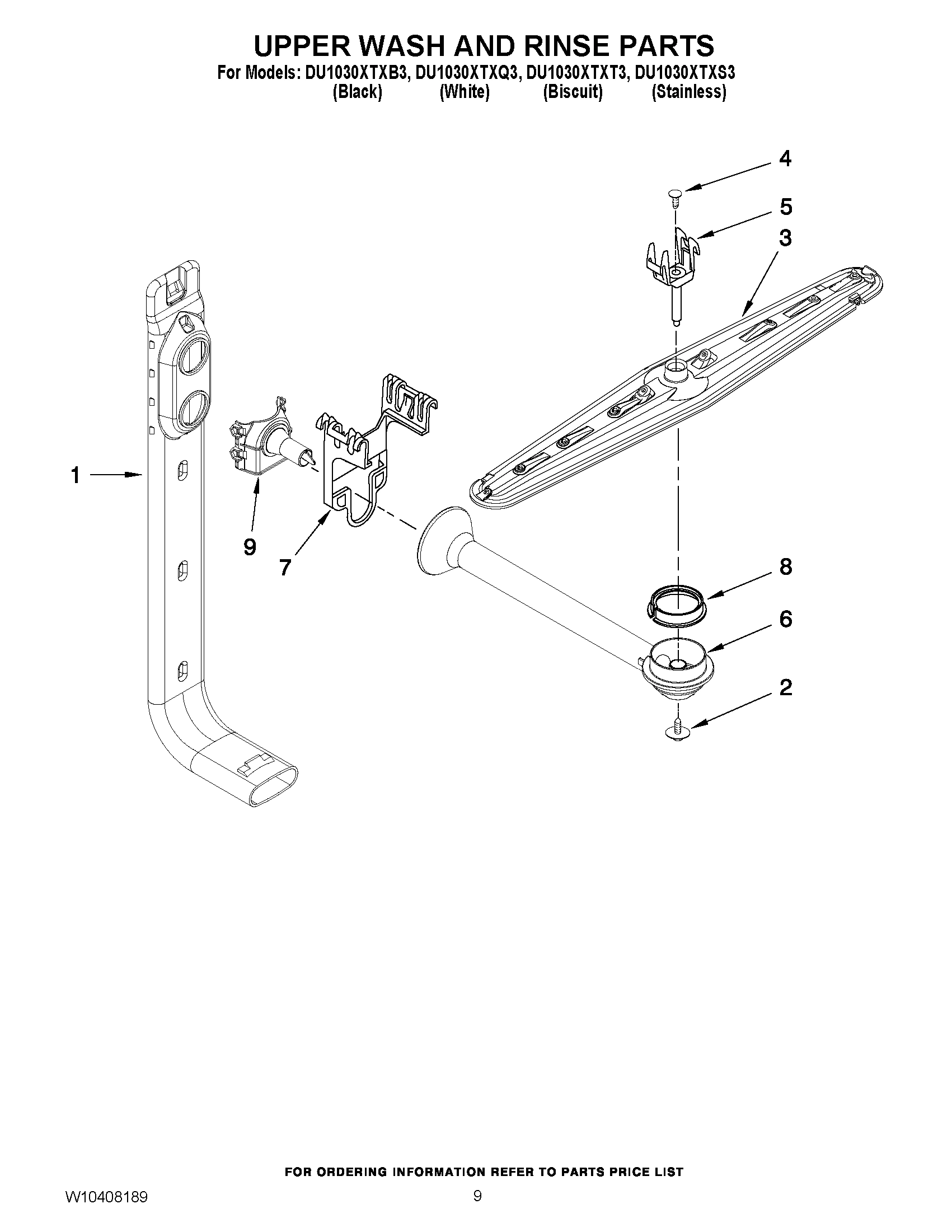 07 - UPPER WASH AND RINSE PARTS