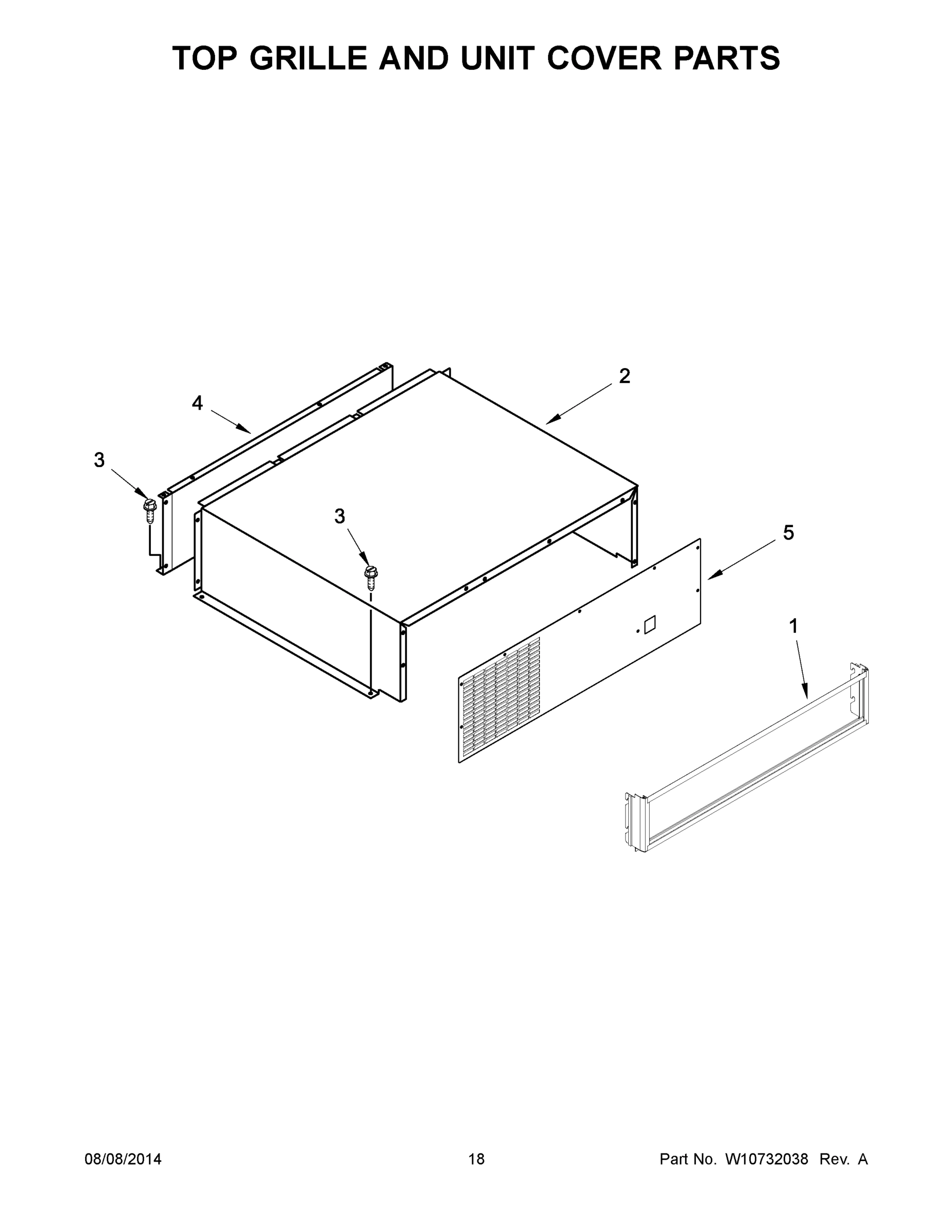 10 - TOP GRILLE AND UNIT COVER PARTS