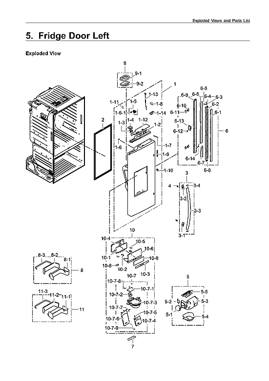 LEFT REFRIGERATOR DOOR