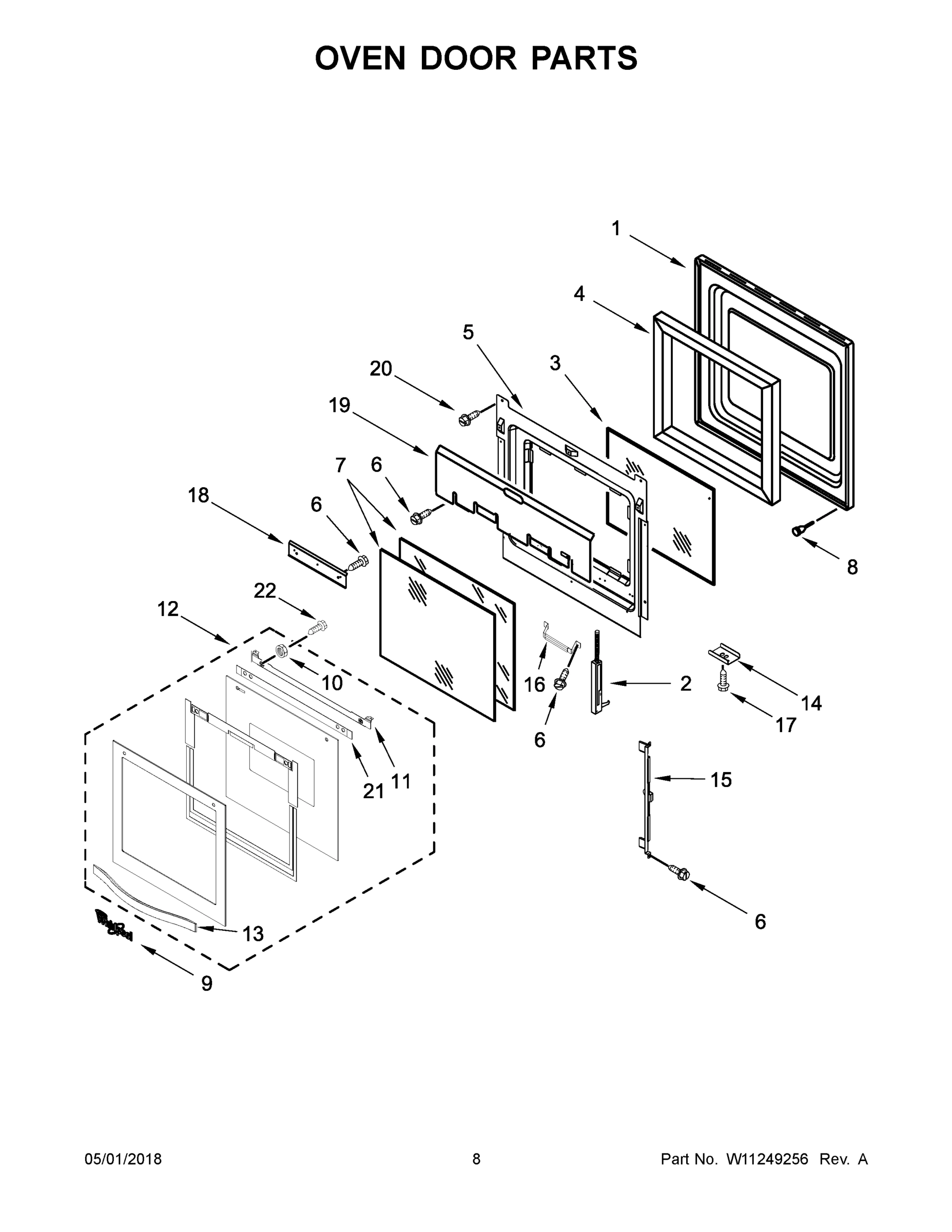 05 - OVEN DOOR PARTS