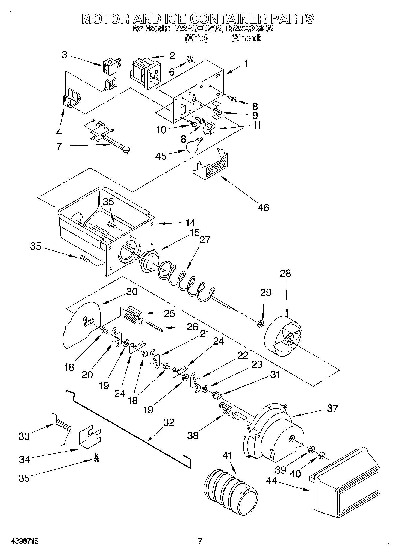 05 - MOTOR AND ICE CONTAINER