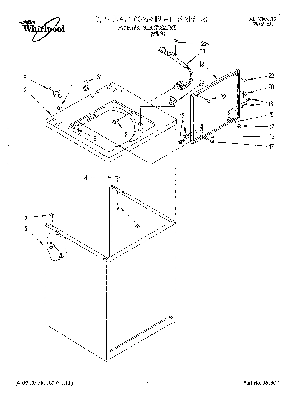 01 - TOP AND CABINET