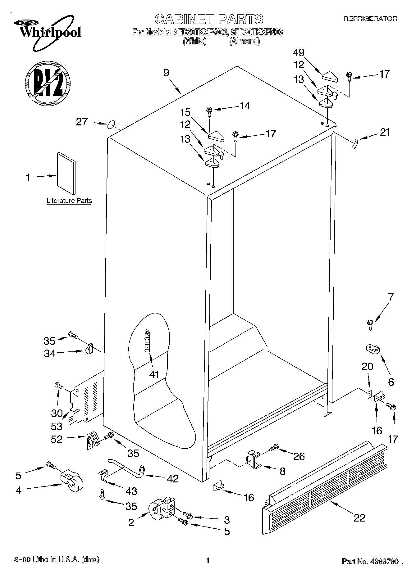 01 - CABINET, LITERATURE