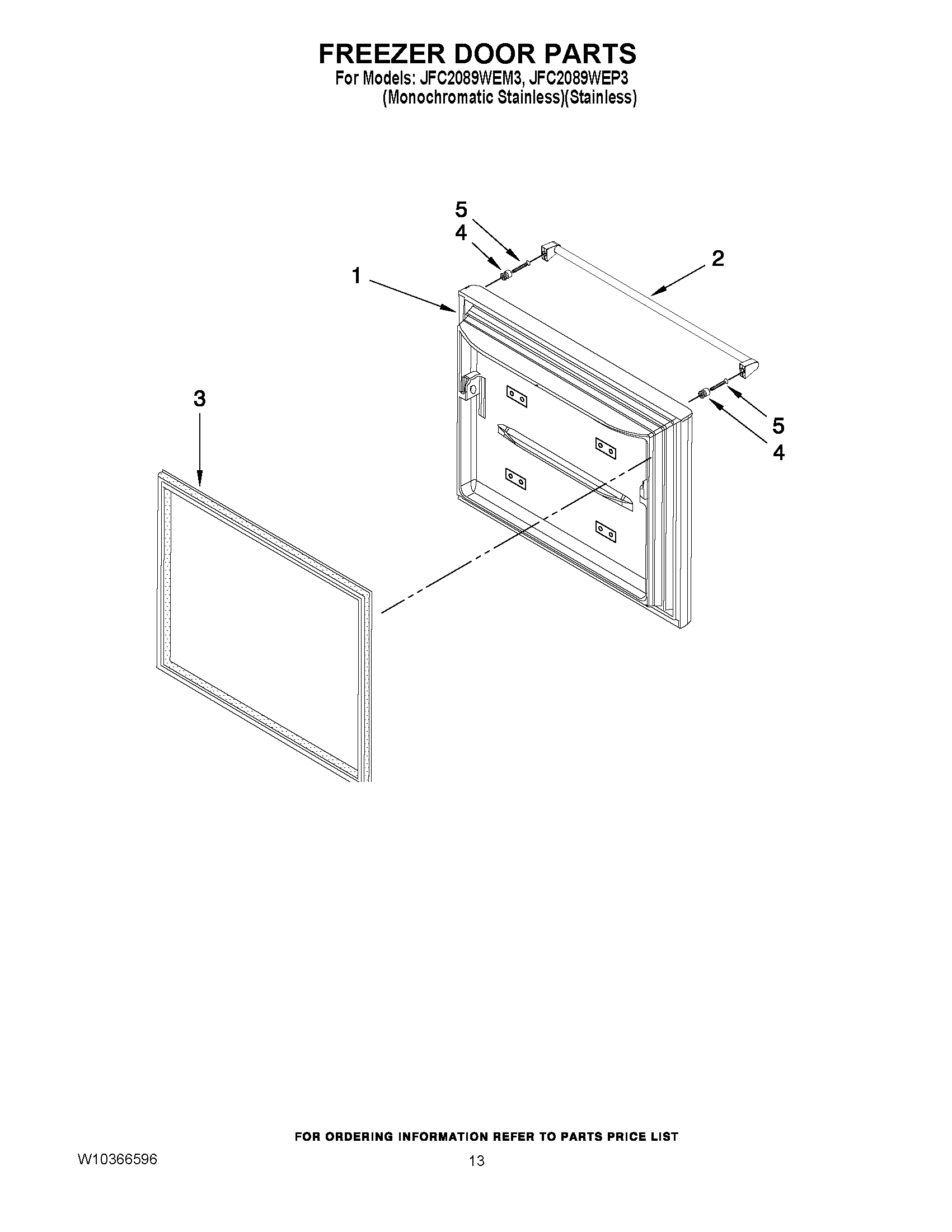 07 - FREEZER DOOR PARTS