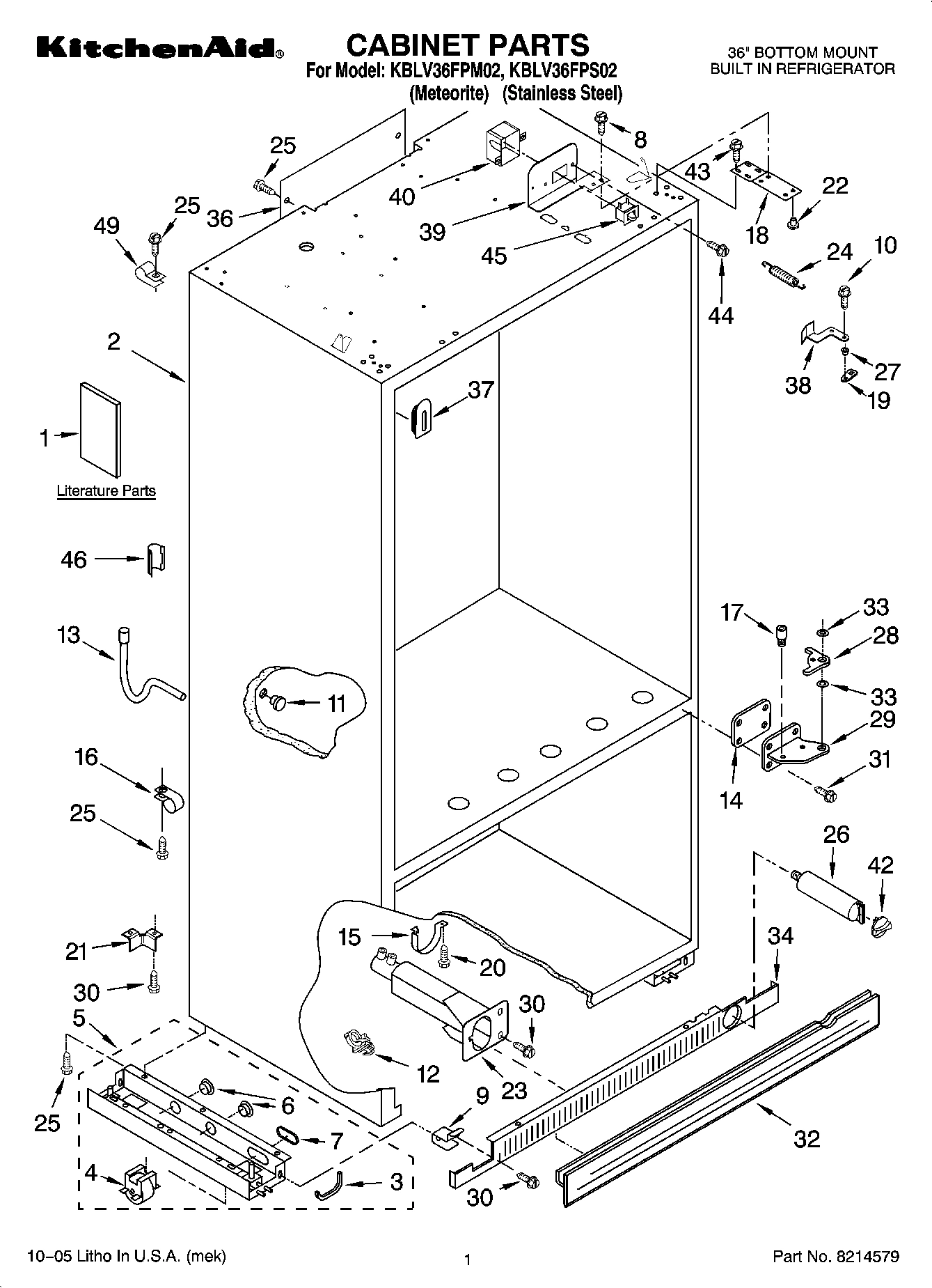 01 - CABINET PARTS