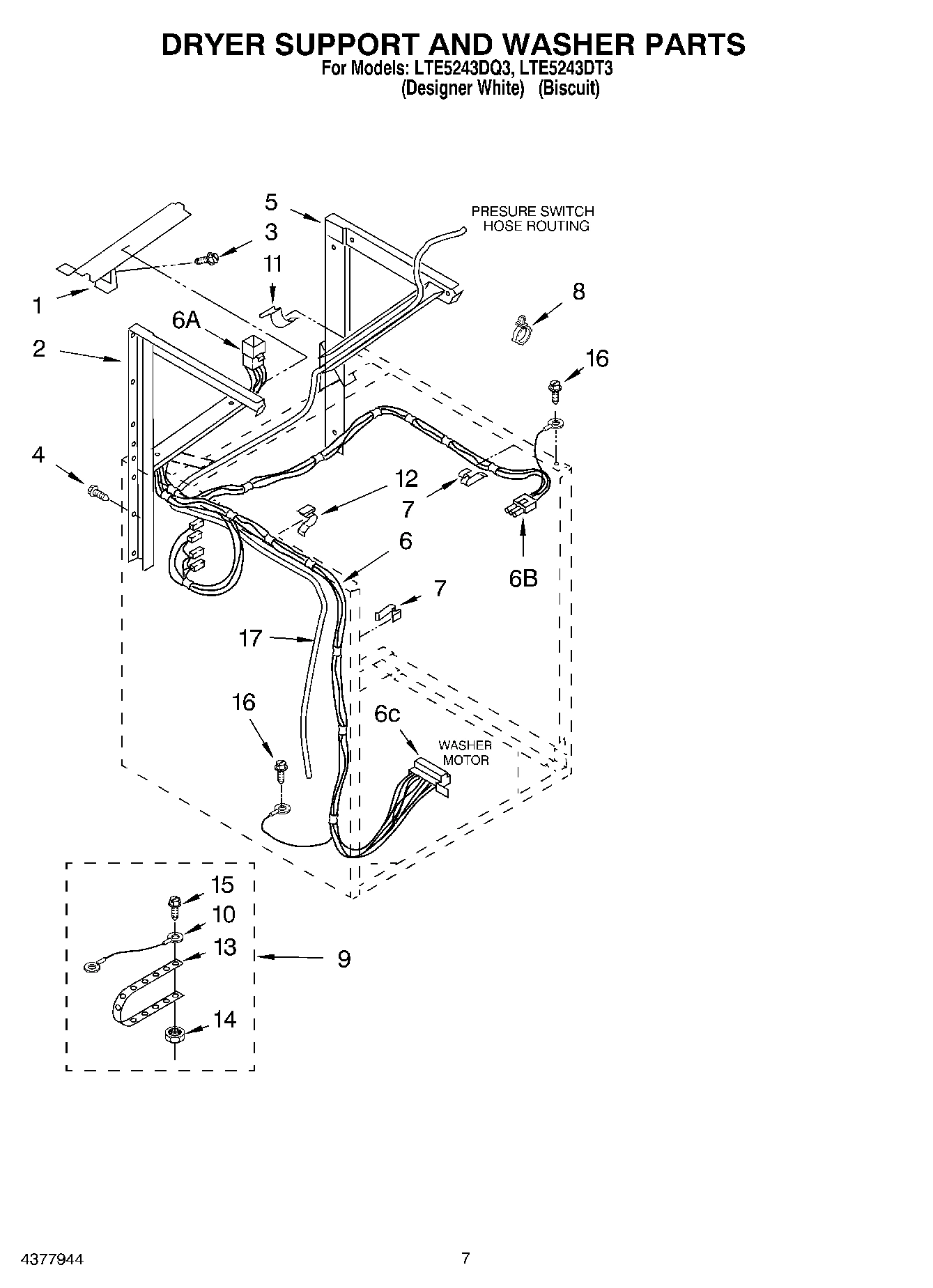 05 - DRYER SUPPORT AND WASHER