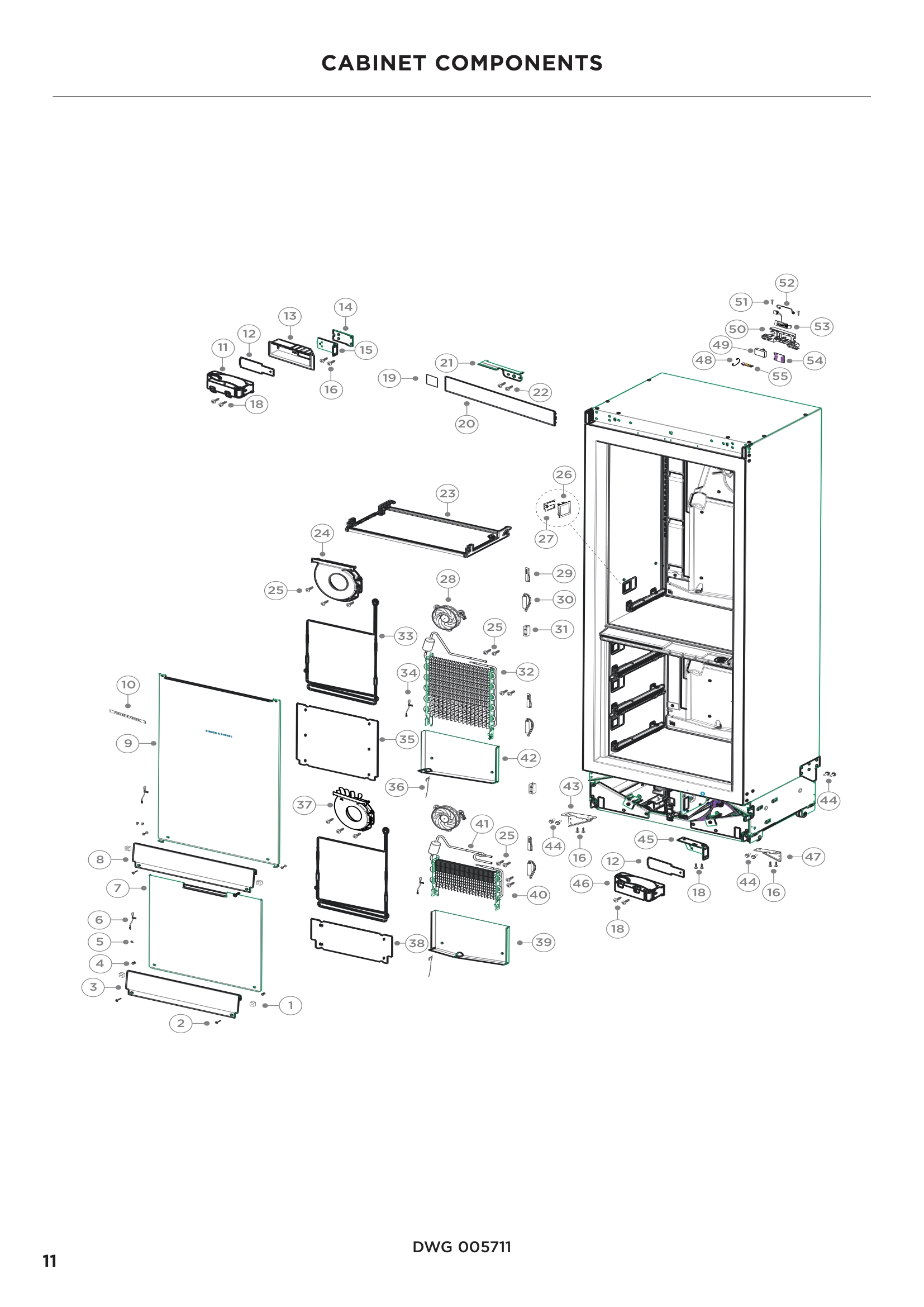 CABINET COMPONENTS
