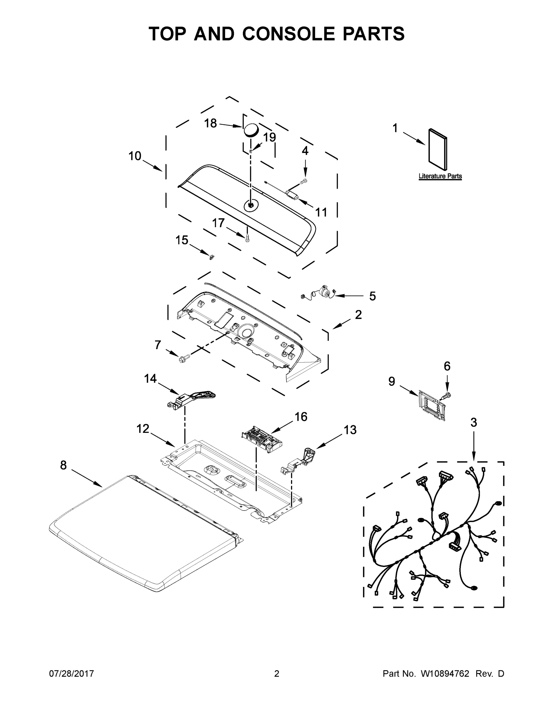 02 - TOP AND CONSOLE PARTS