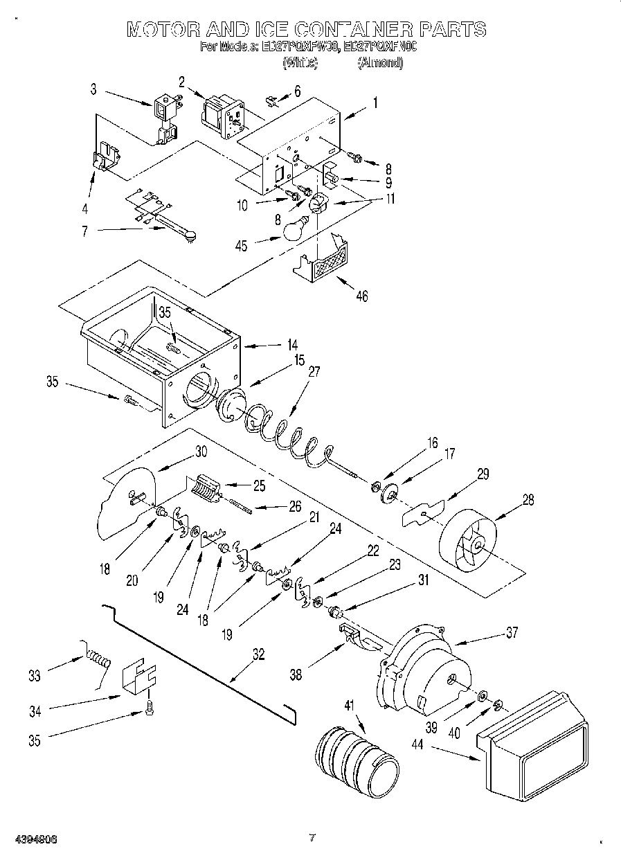 05 - MOTOR AND ICE CONTAINER