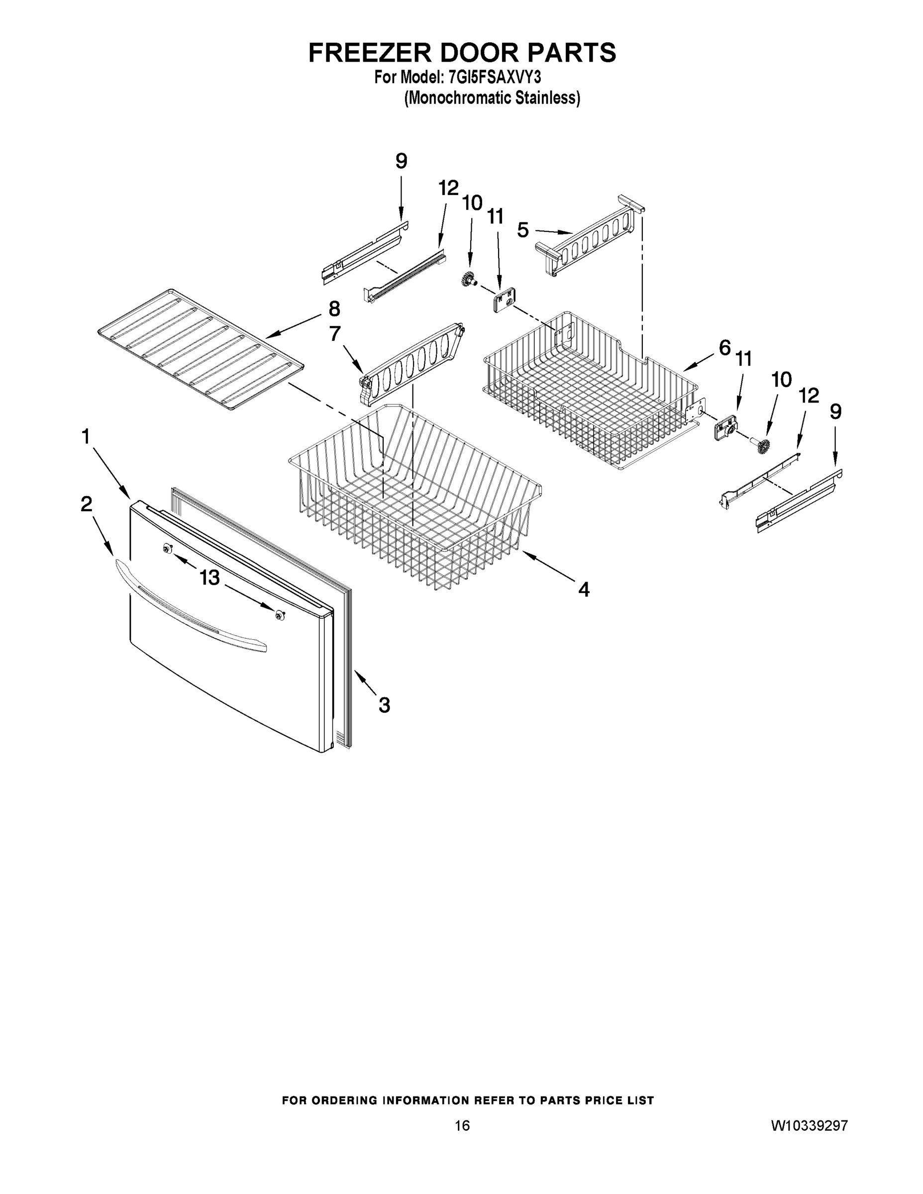 09 - FREEZER DOOR PARTS