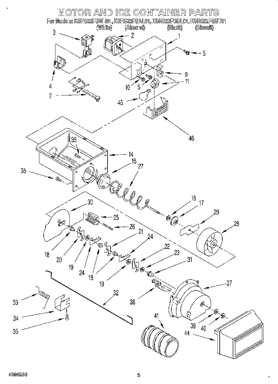 04 - MOTOR AND ICE CONTAINER