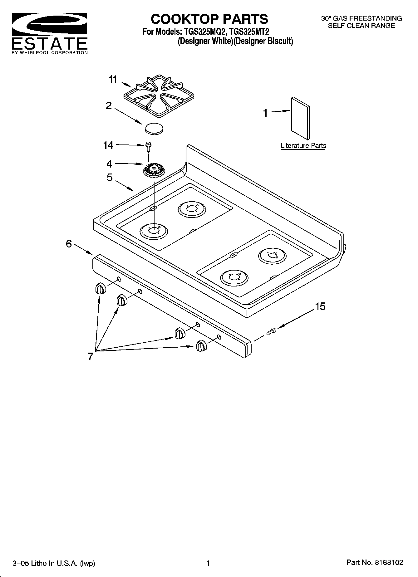 01 - COOKTOP PARTS