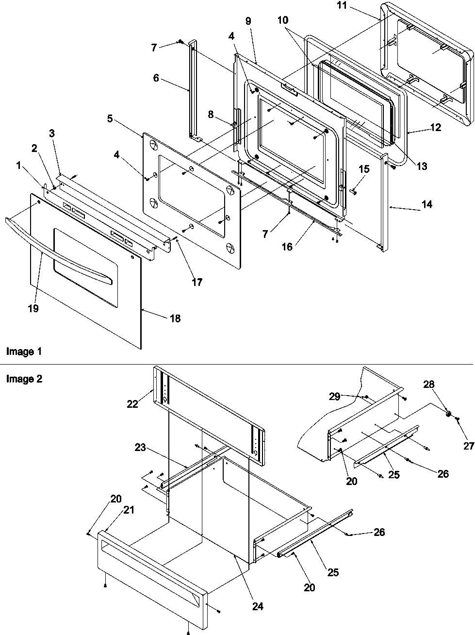 04 - Oven Door and Storage Drawer
