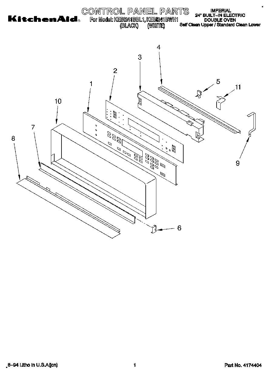 01 - CONTROL PANEL, LITERATURE