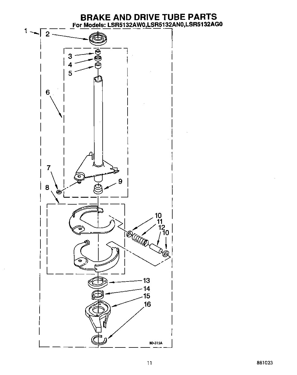 09 - BRAKE AND DRIVE TUBE