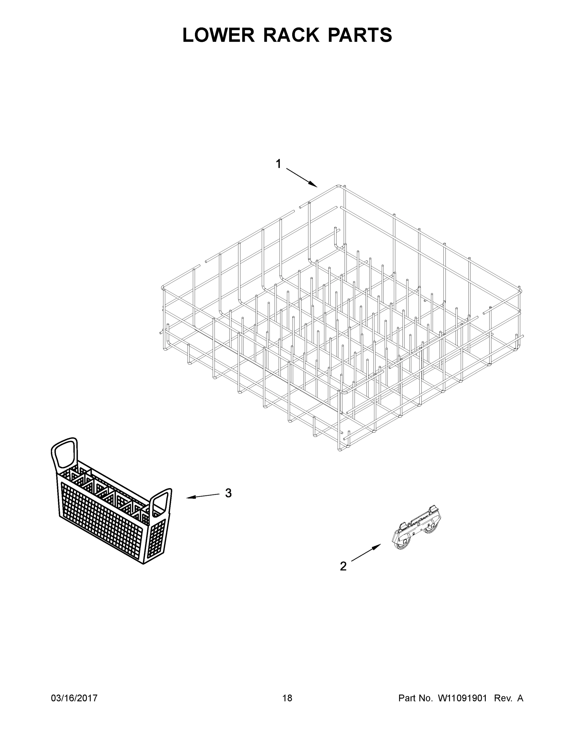 10 - LOWER RACK PARTS
