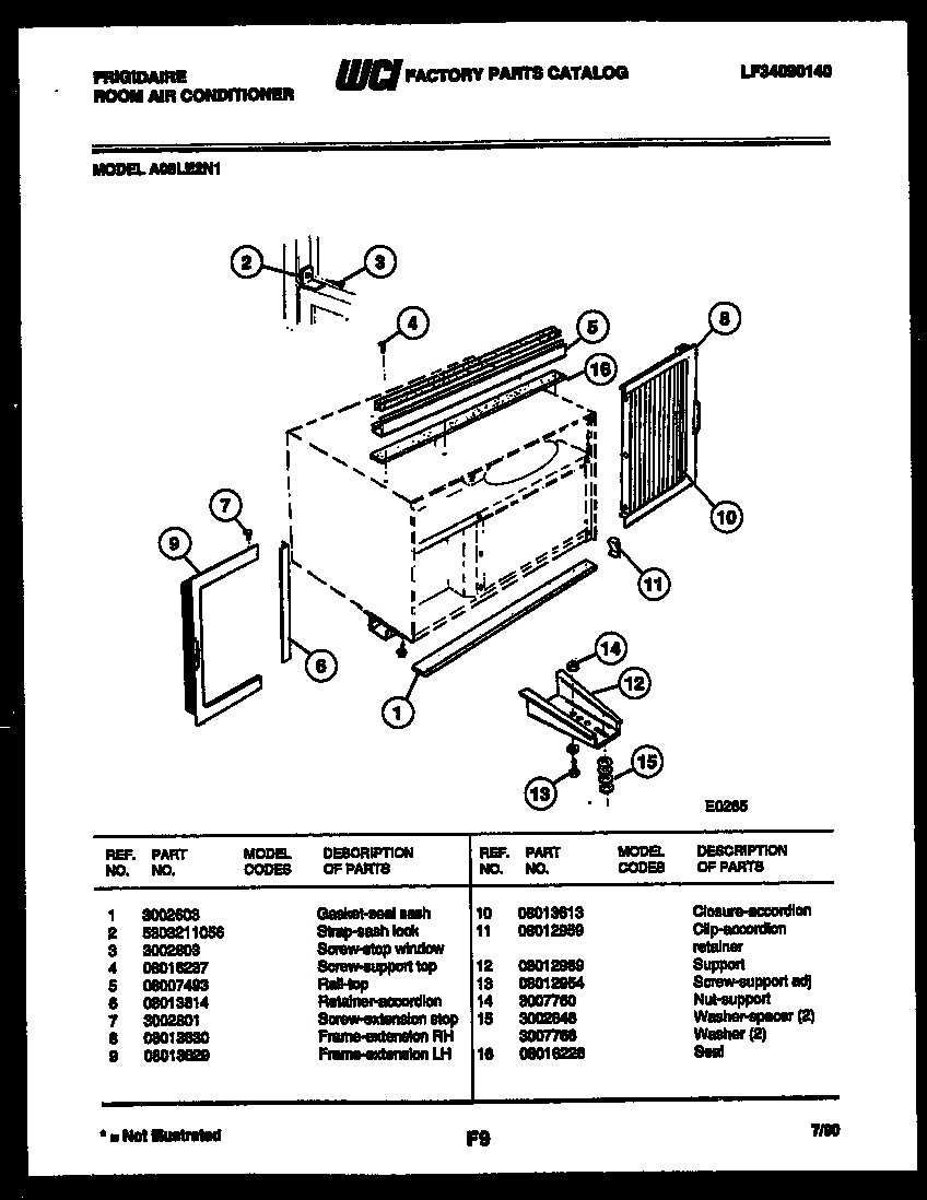 07 - WINDOW MOUNTING PARTS