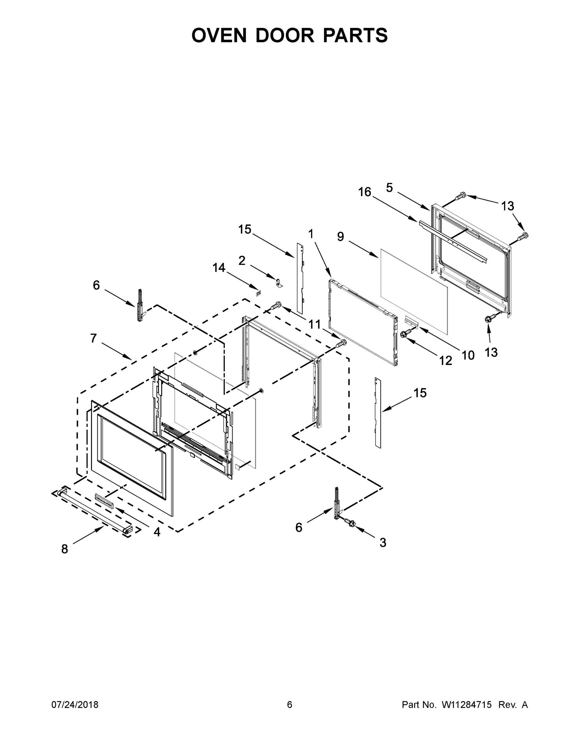 04 - OVEN DOOR PARTS