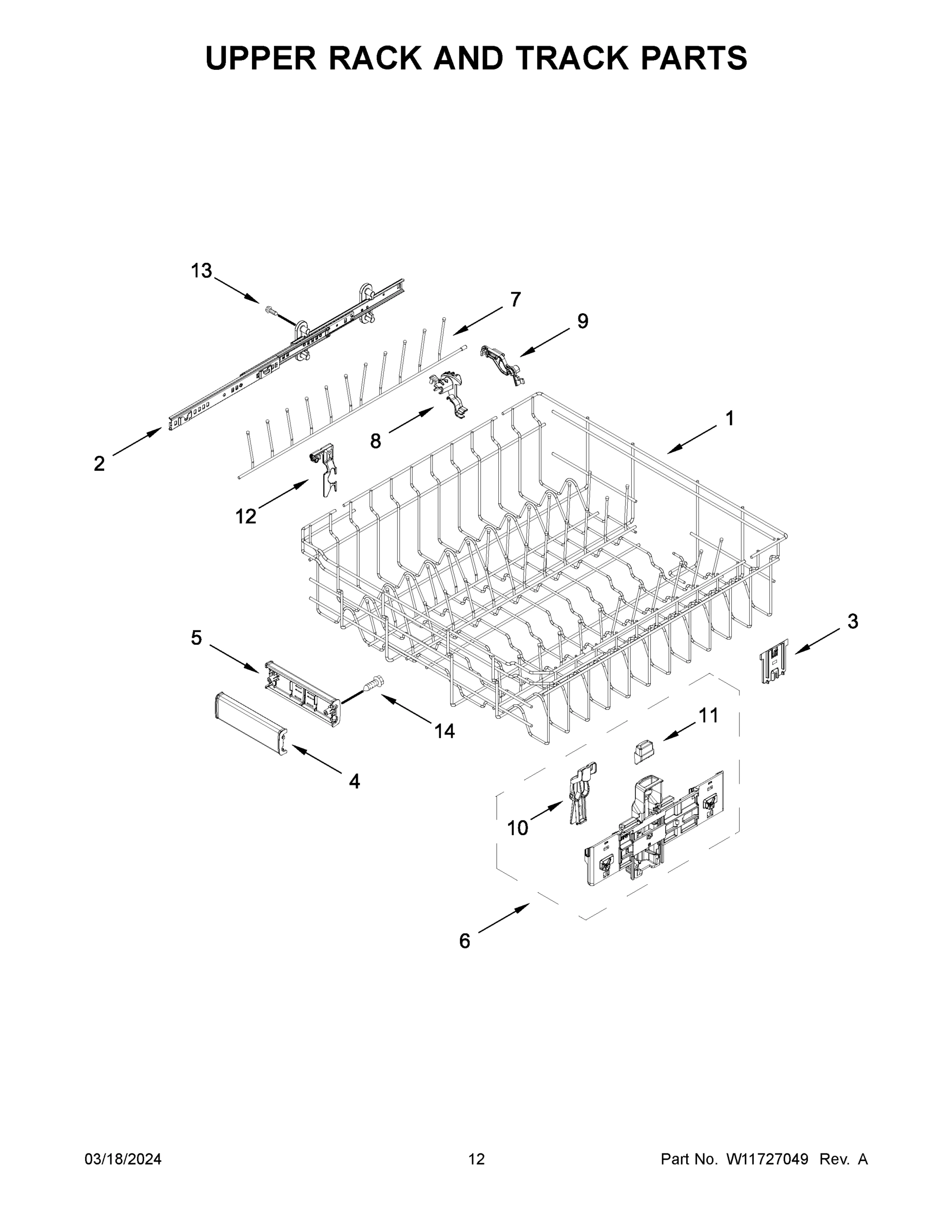 07 - UPPER RACK AND TRACK PARTS