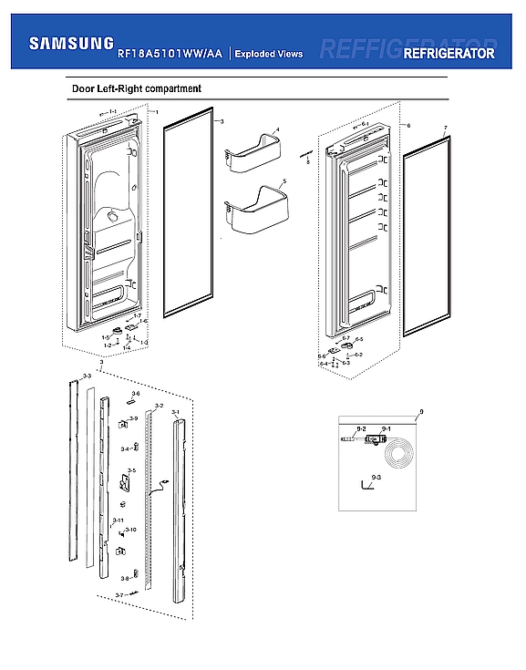 REFRIGERATOR DOOR COMPARTMENT
