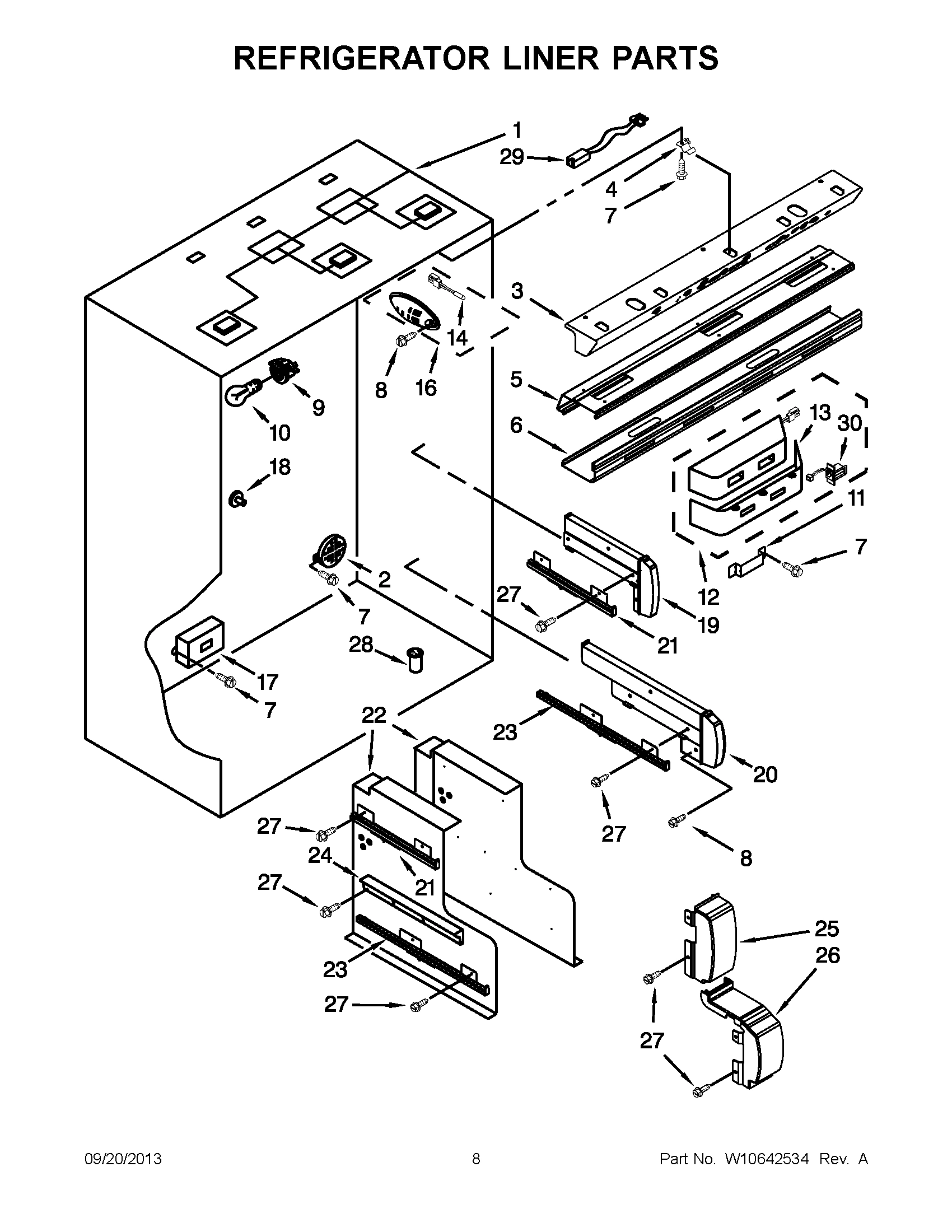 05 - REFRIGERATOR LINER PARTS