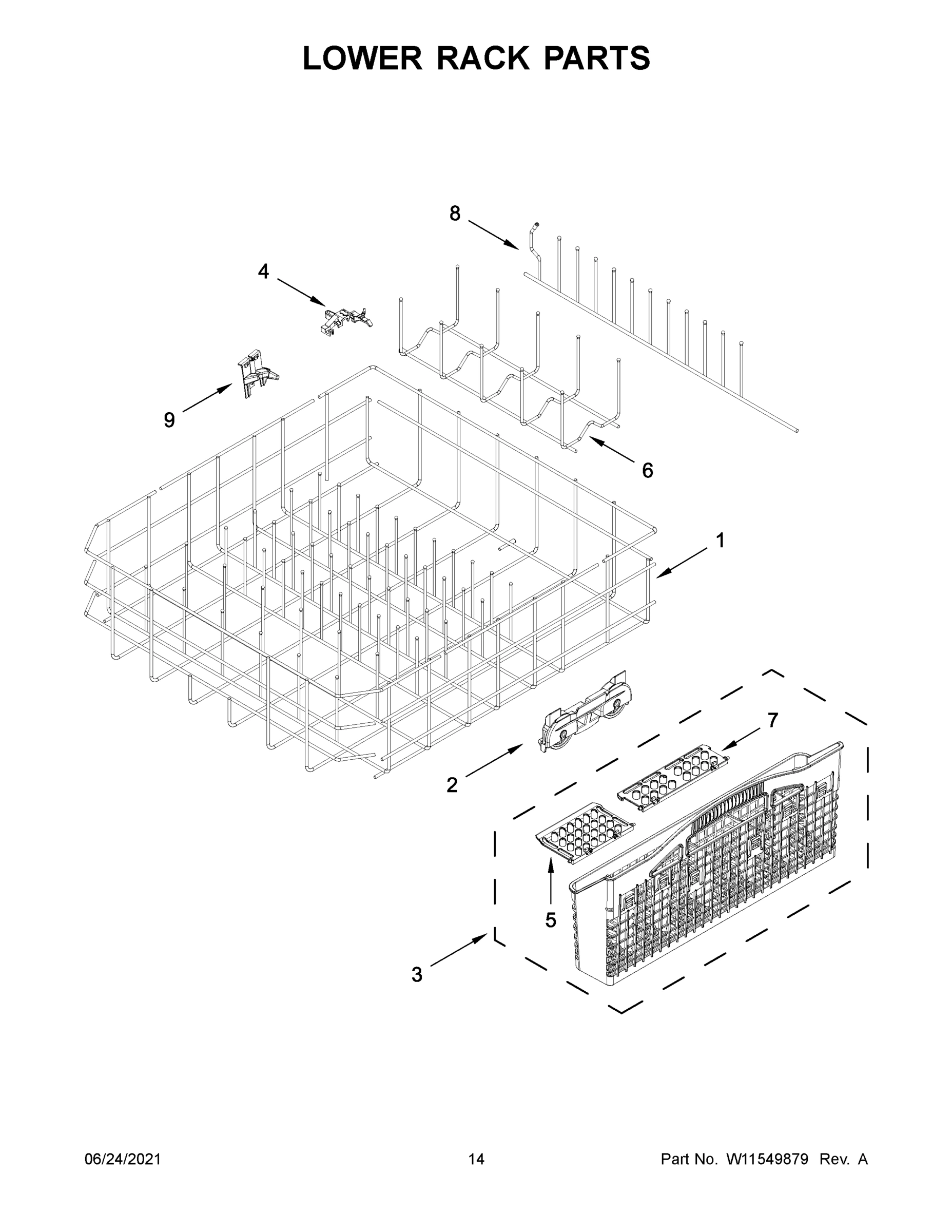 08 - LOWER RACK PARTS