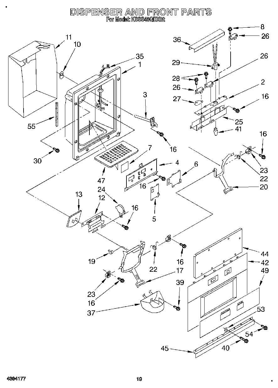 13 - DISPENSER AND FRONT