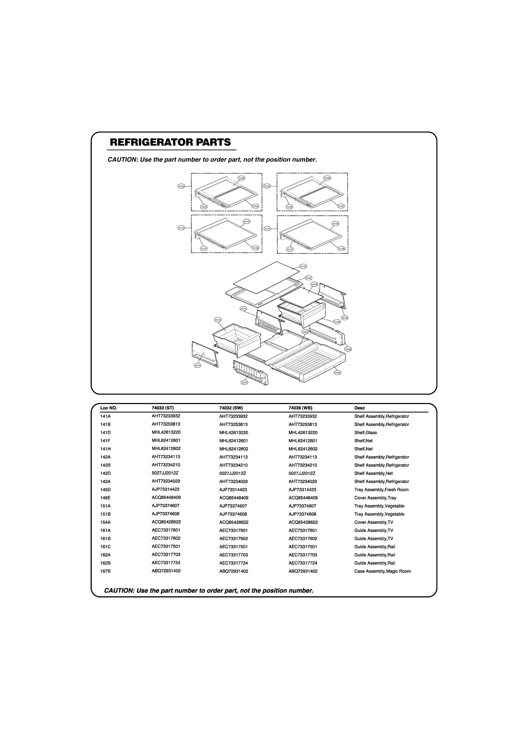 REFRIGERATOR PARTS