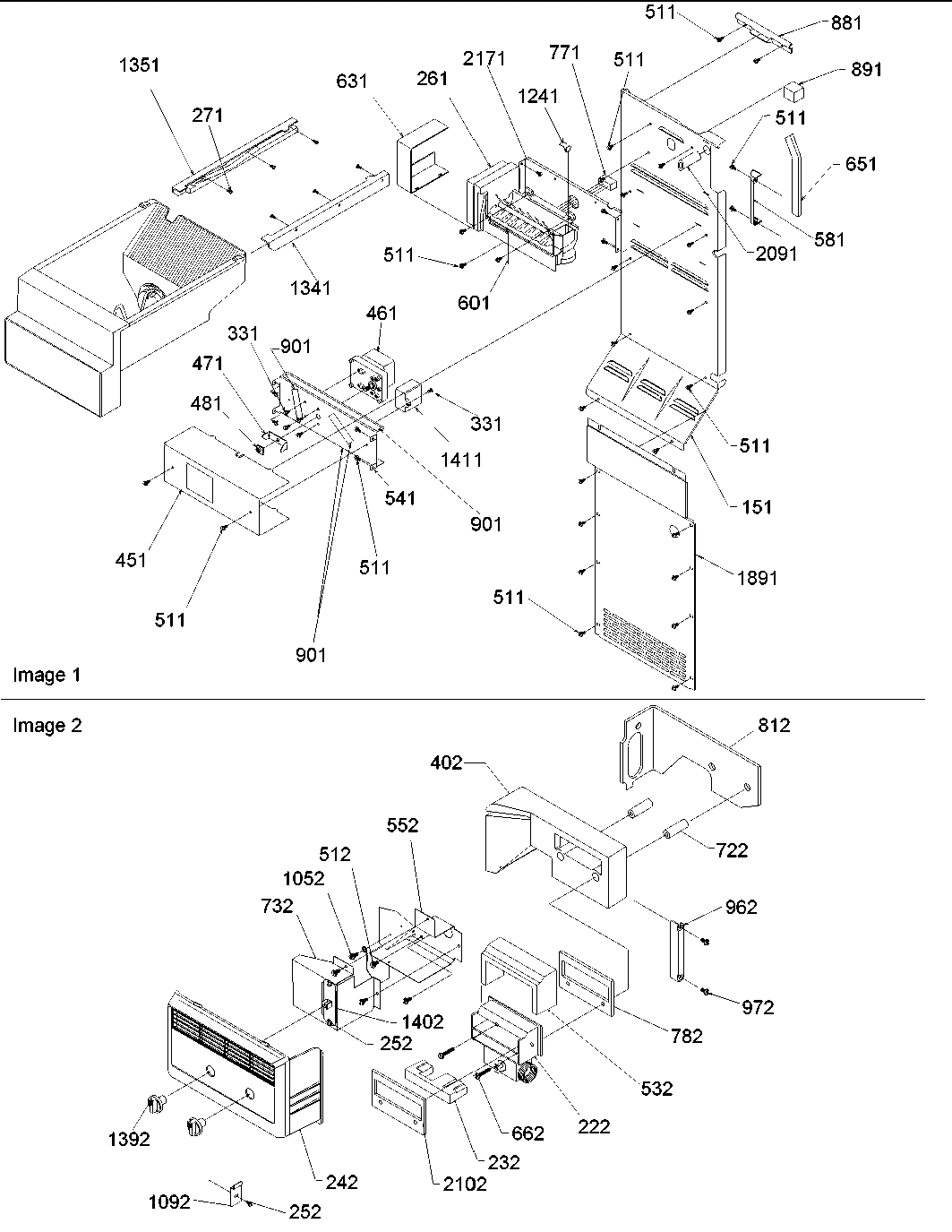 10 - Ice Maker/Control Assy
