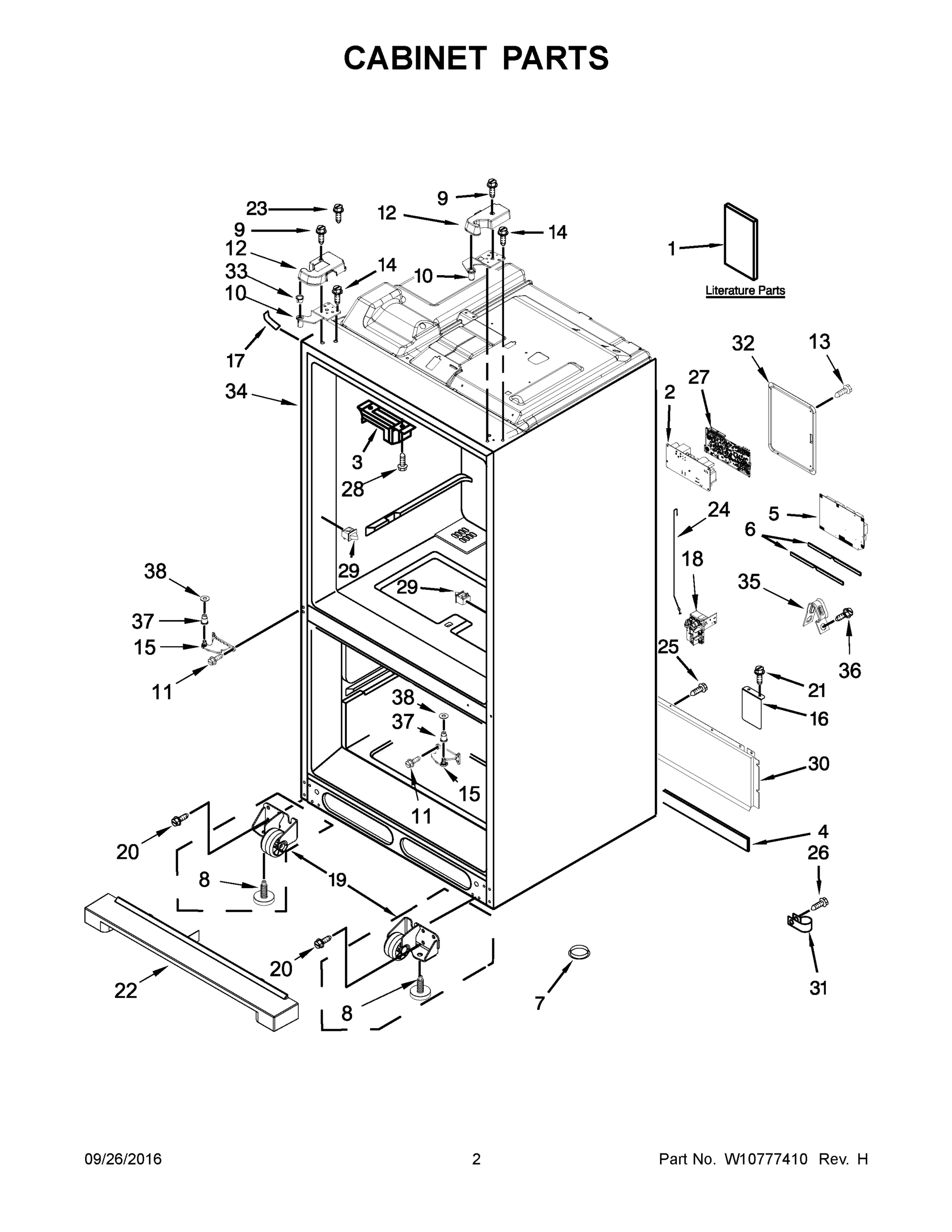 02 - CABINET PARTS