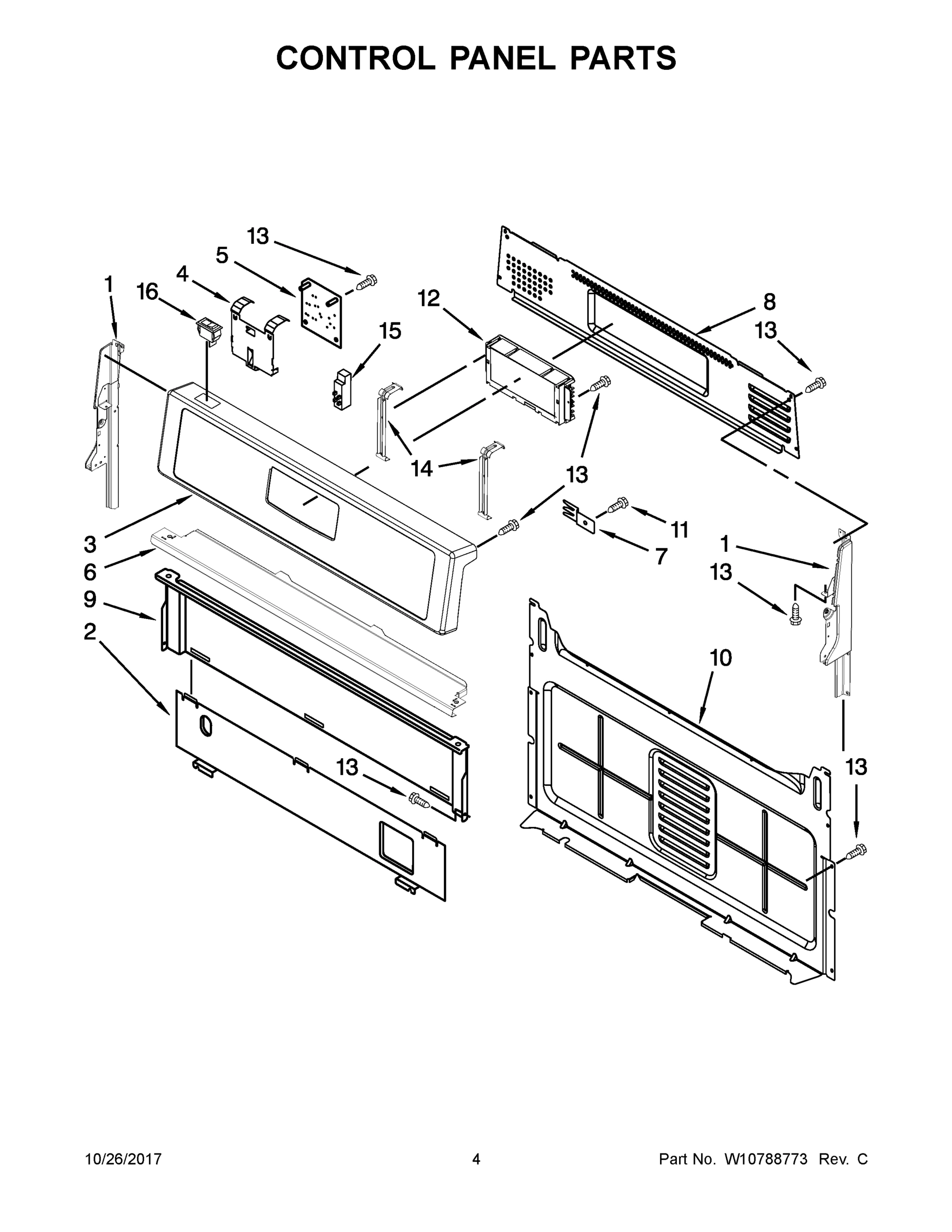 03 - CONTROL PANEL PARTS