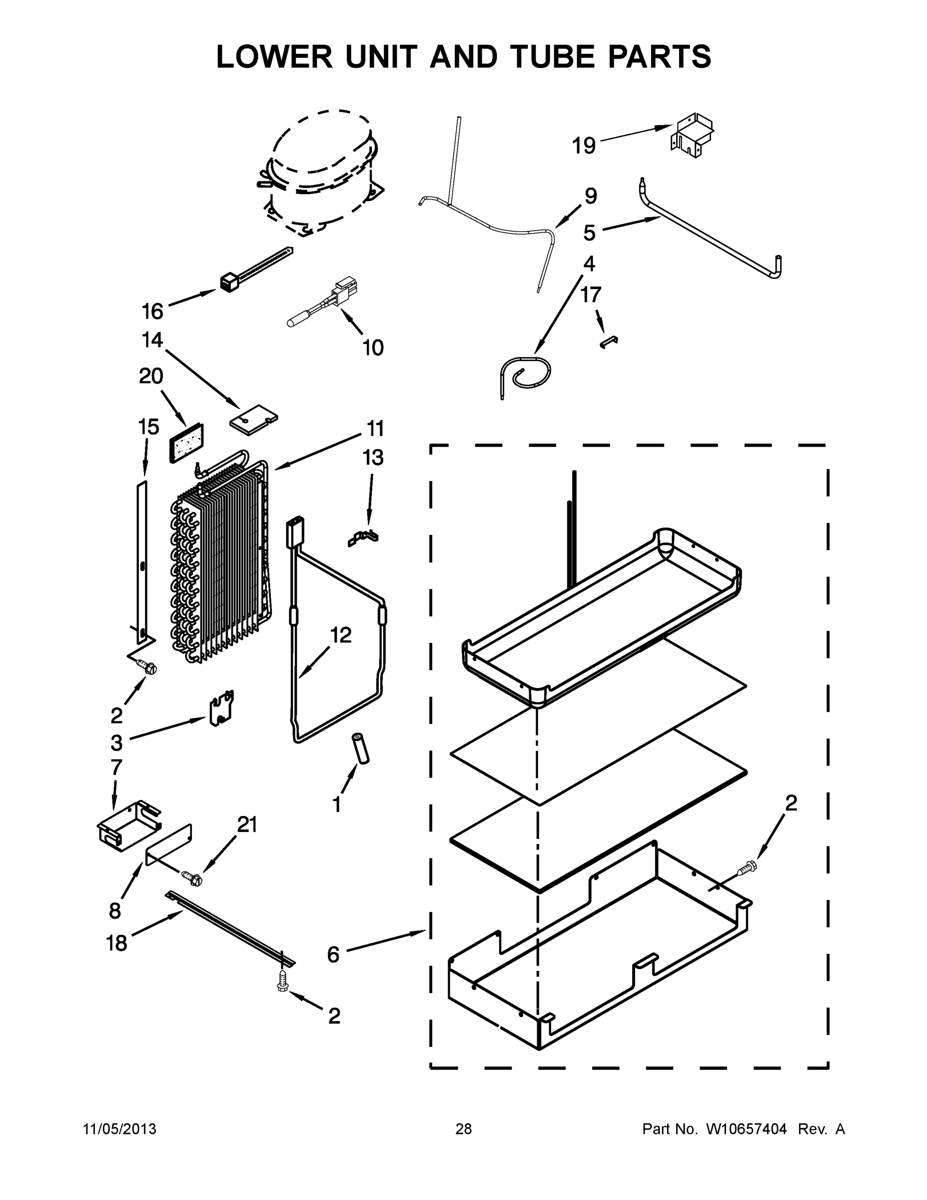 15 - LOWER UNIT AND TUBE PARTS