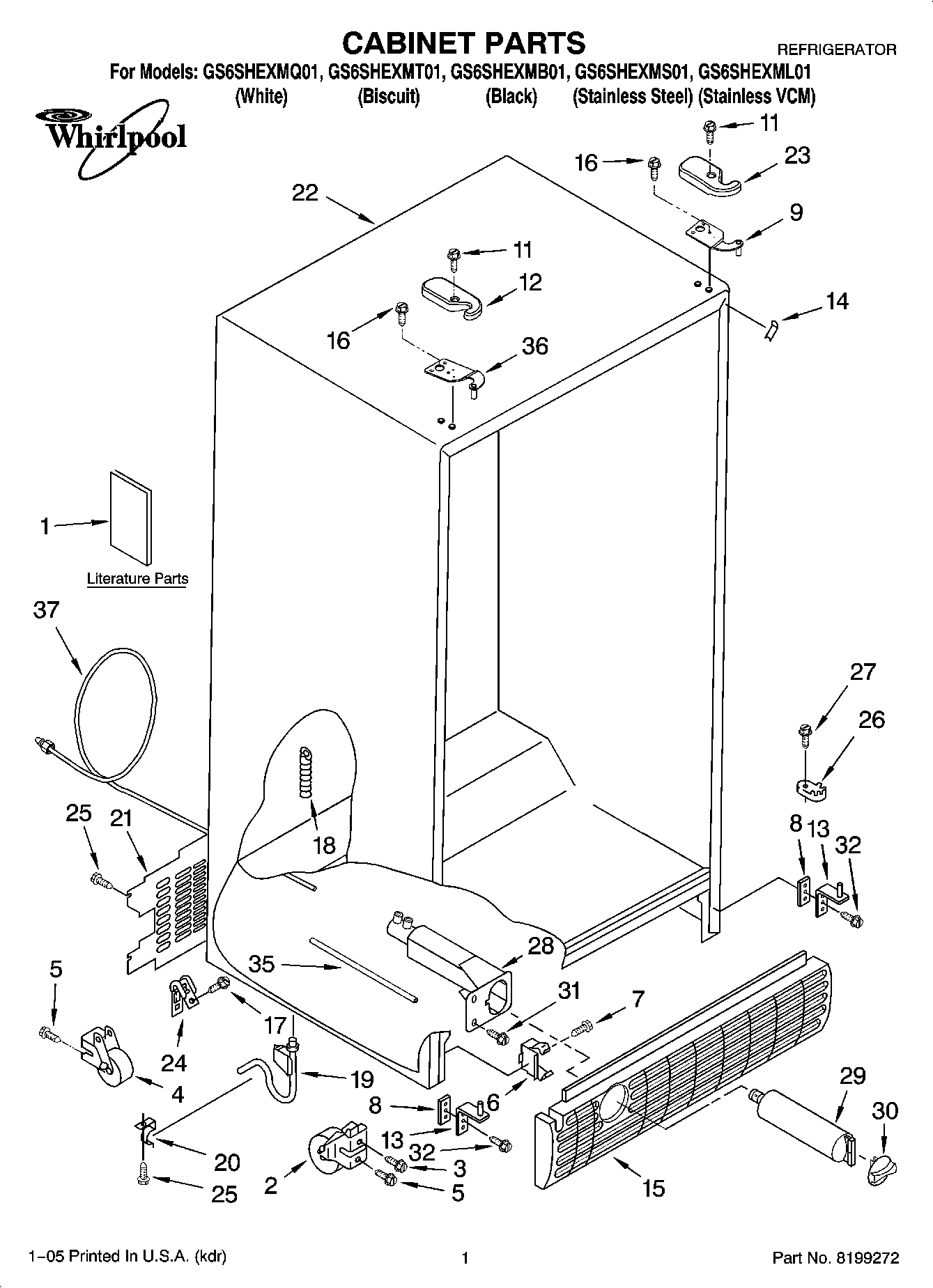 01 - CABINET PARTS