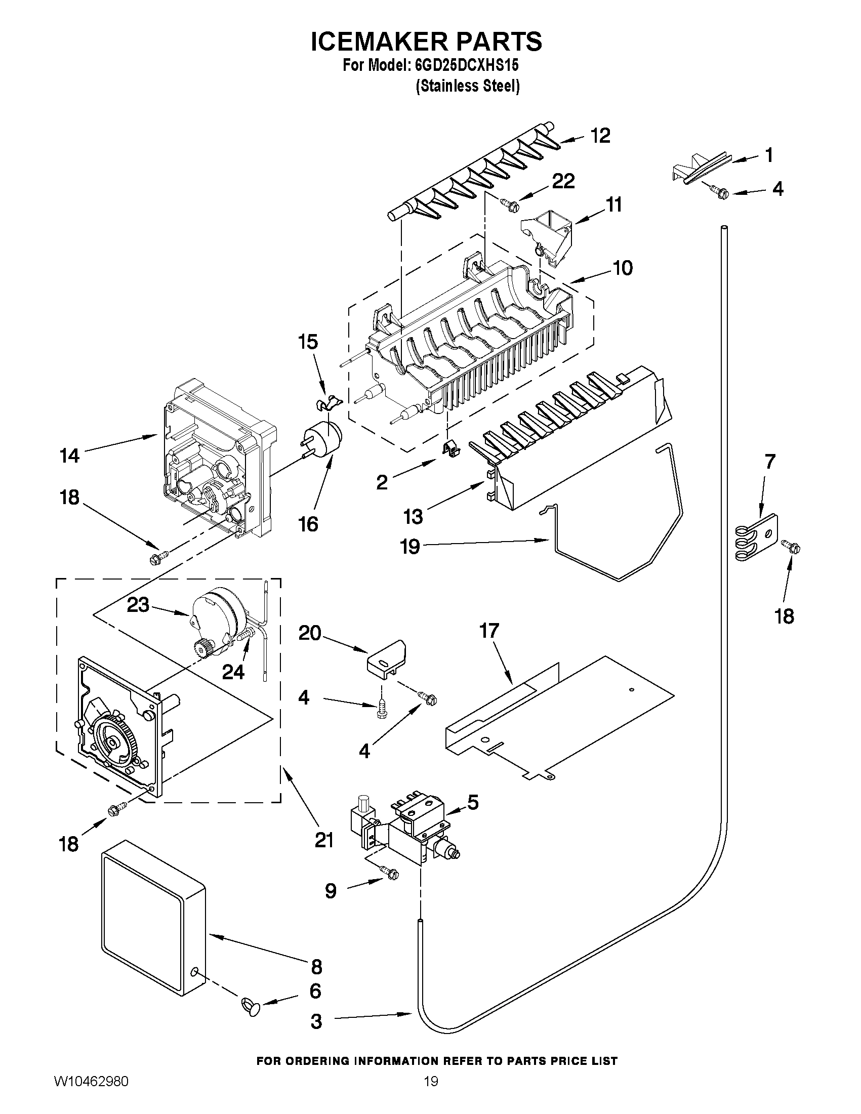 12 - ICEMAKER PARTS