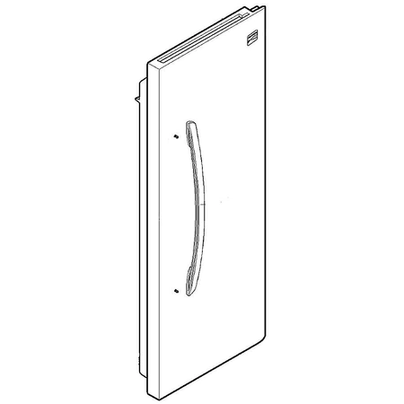 ADC72966506 LG Semi Refrigerator Door Assembl