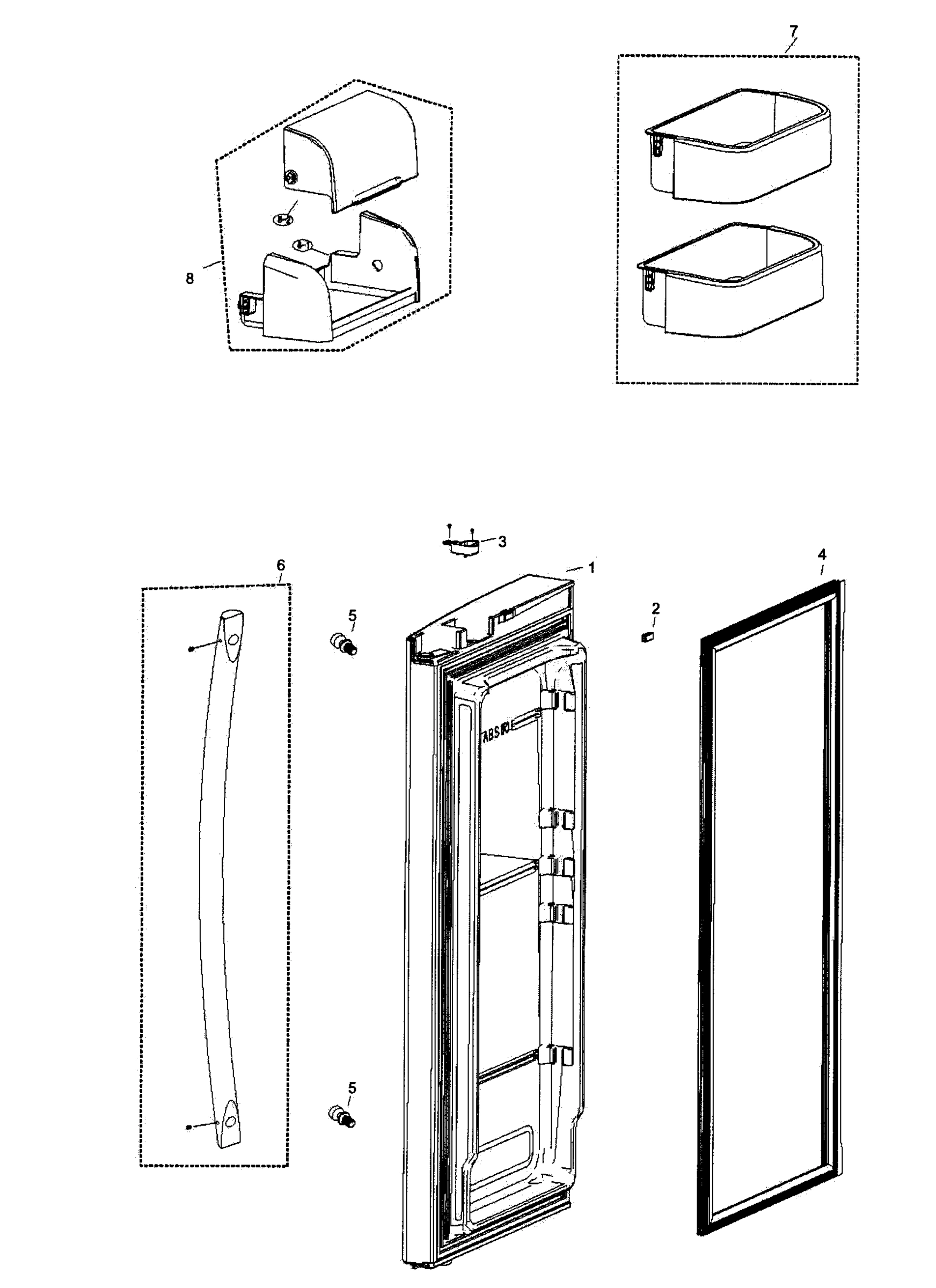 Refrig R Door