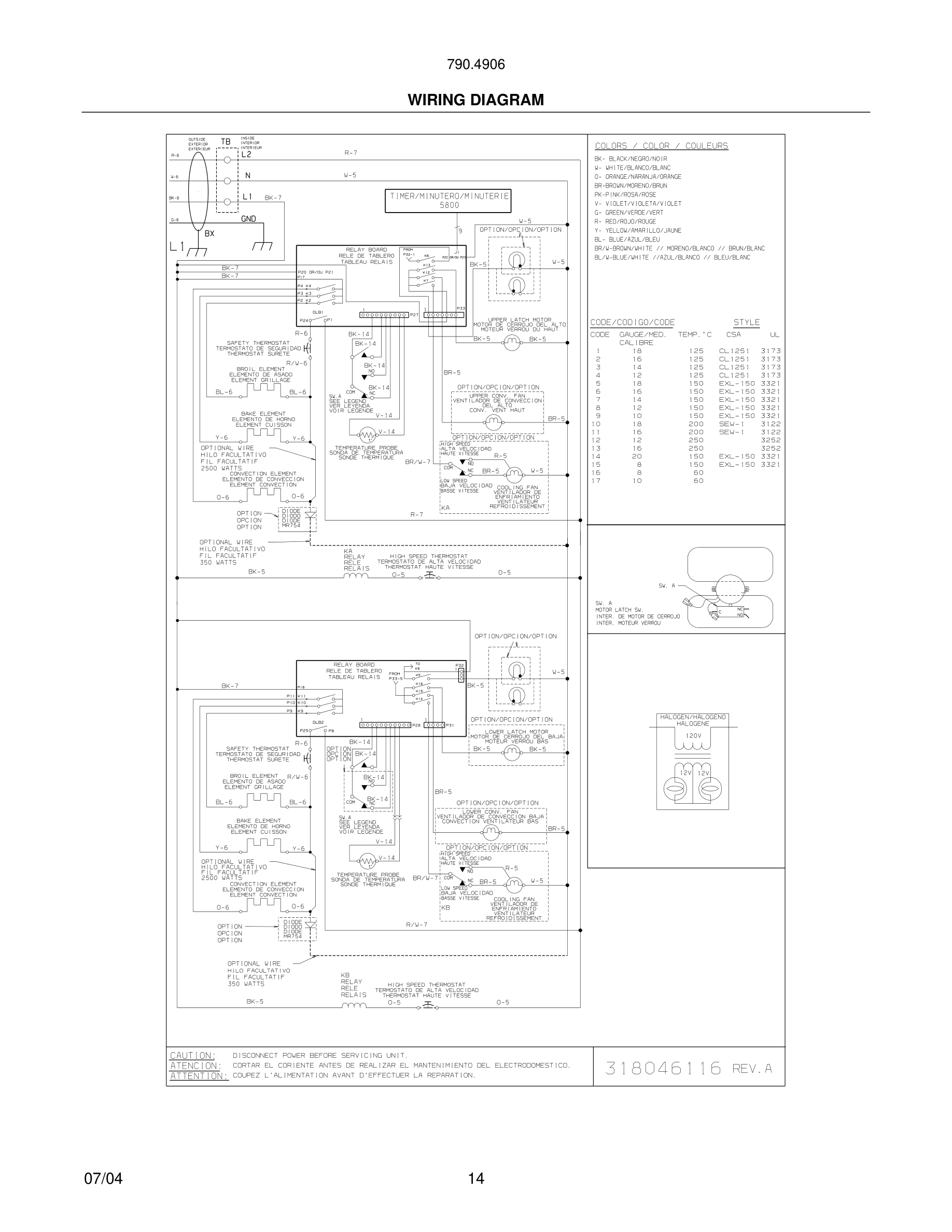 14 - WIRING DIAGRAM