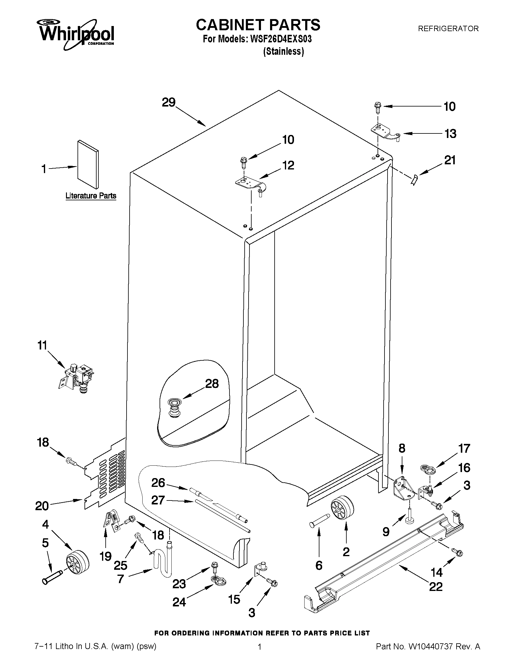 01 - CABINET PARTS