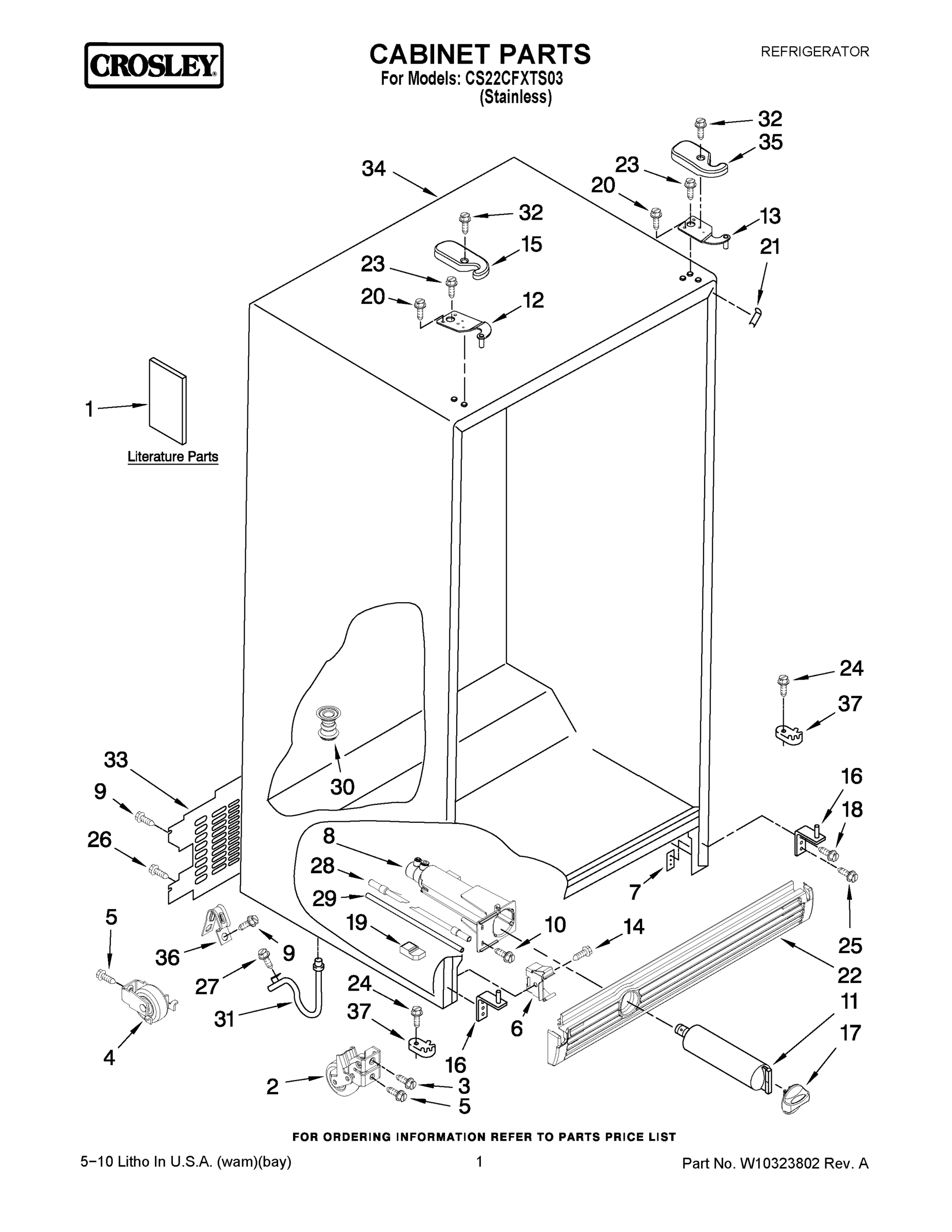 01 - CABINET PARTS