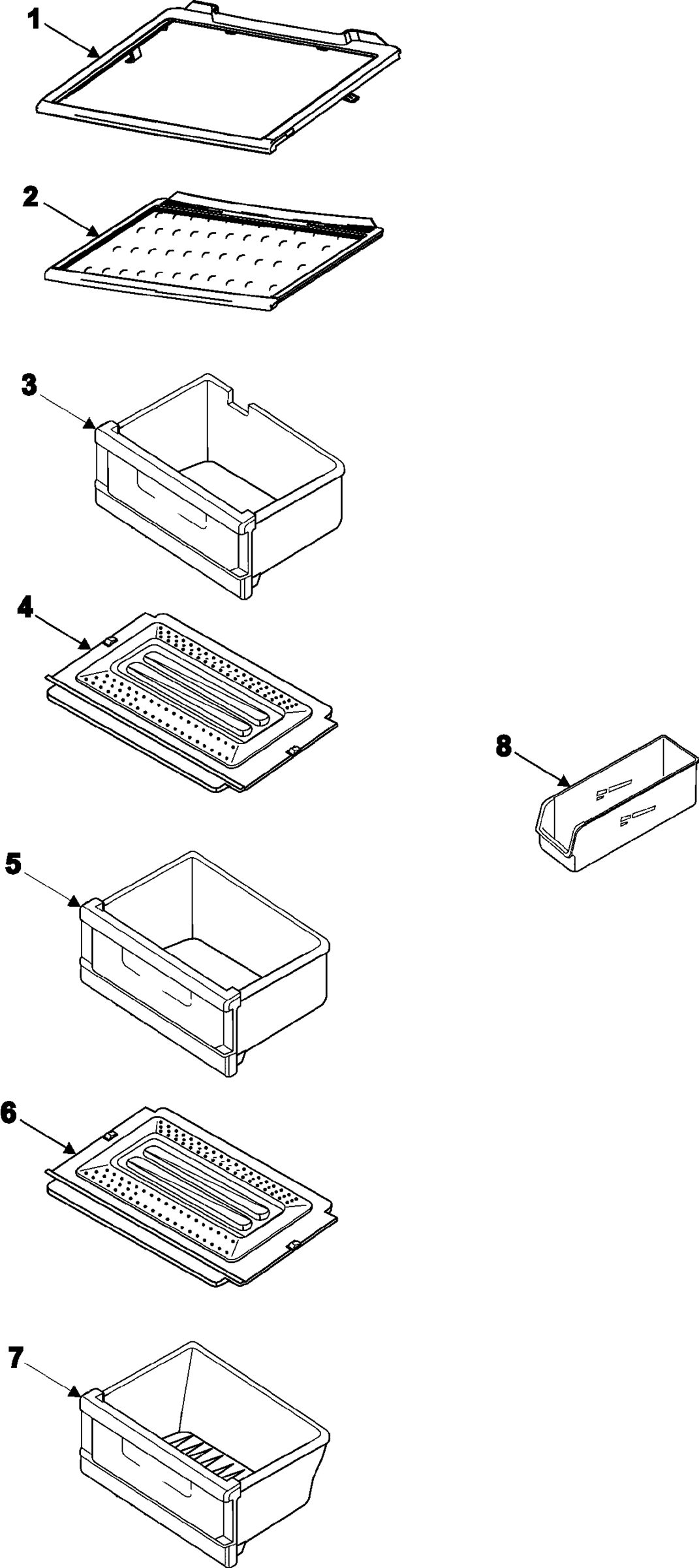 12 - REFRIGERATOR SHELVES