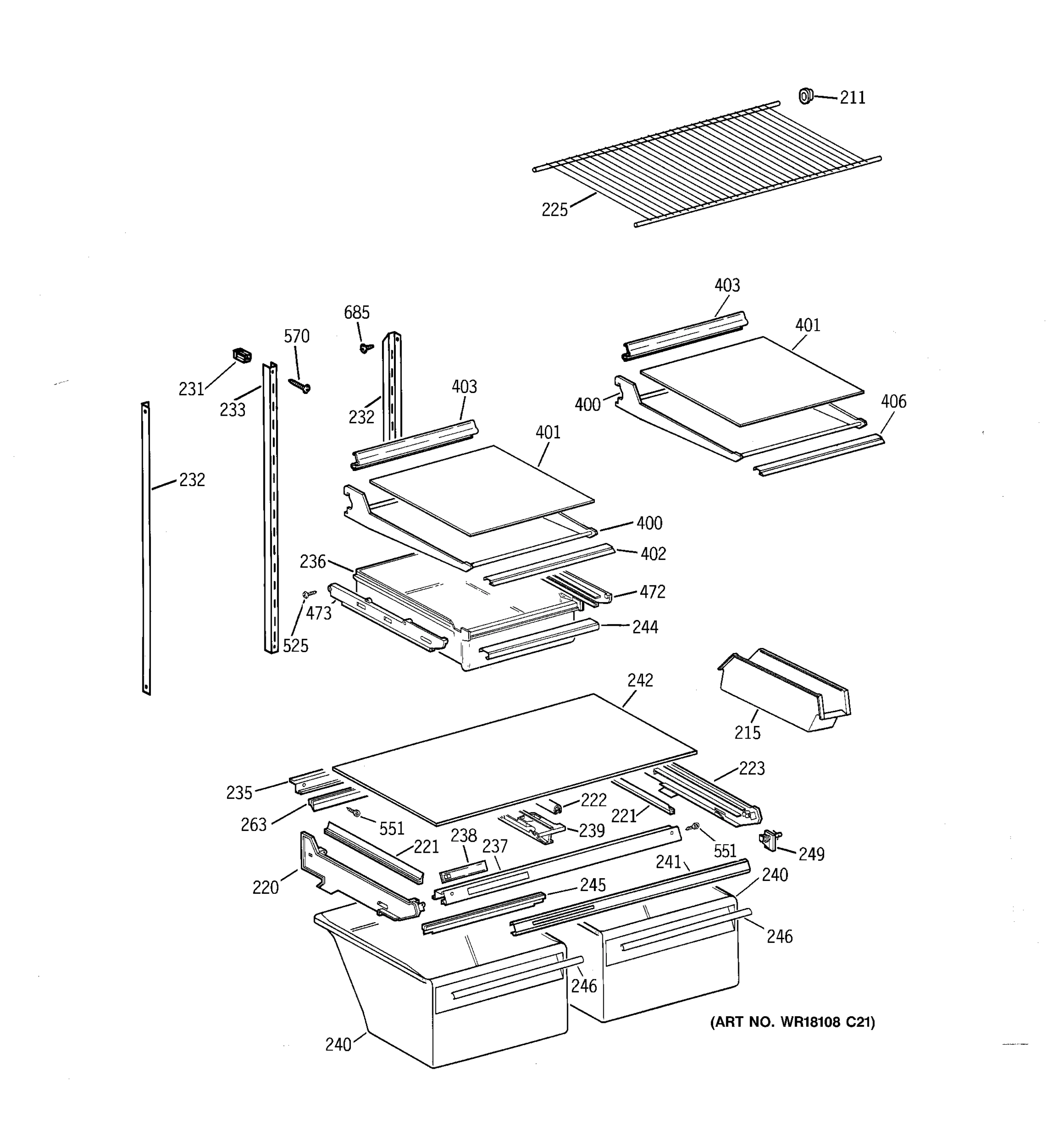 SHELF PARTS