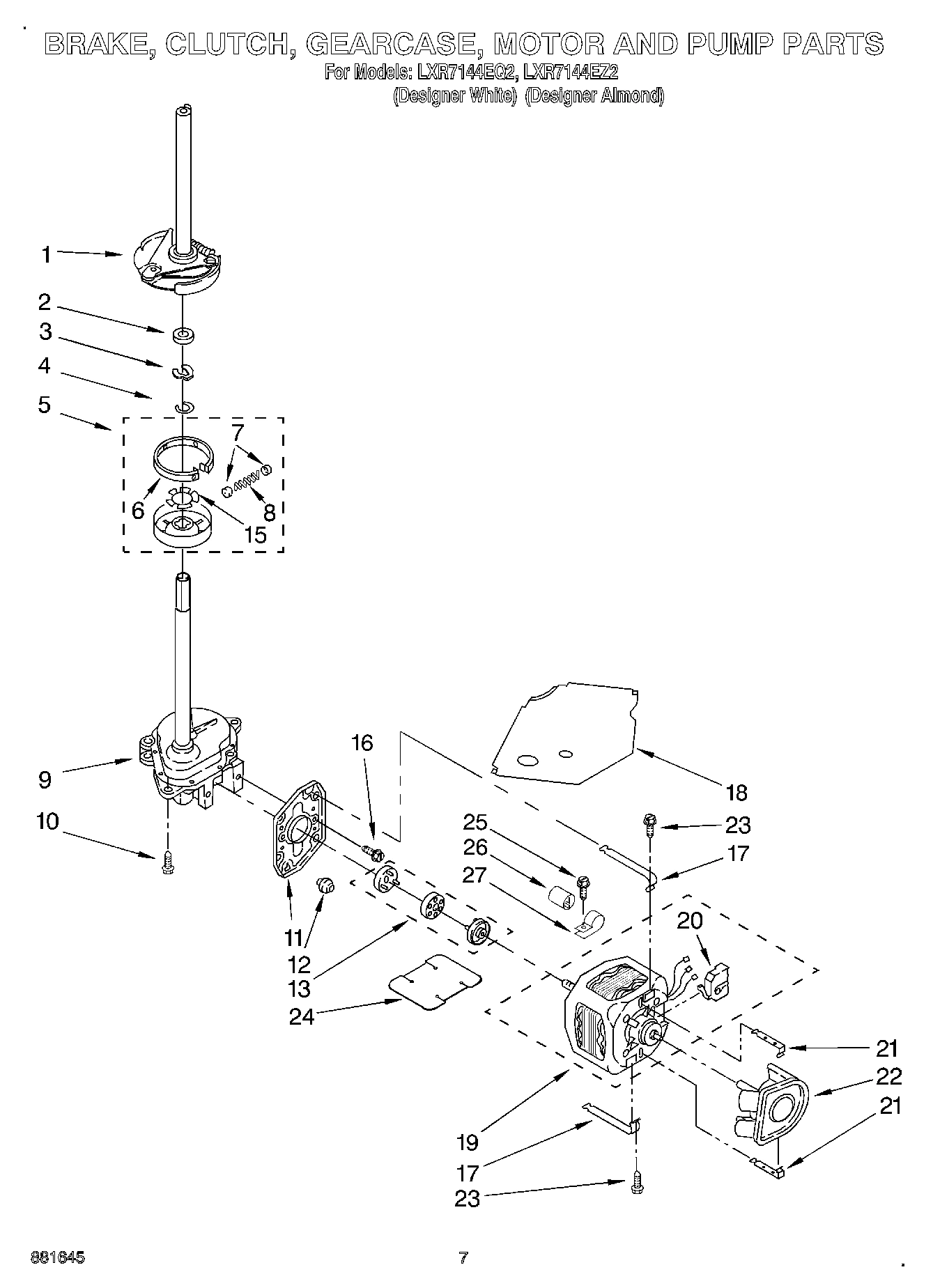 04 - BRAKE, CLUTCH, GEARCASE, MOTOR AND PUMP