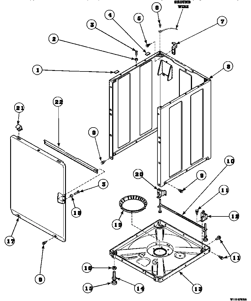 07 - FRONT PANEL, BASE ASSY AND CABINET ASSY