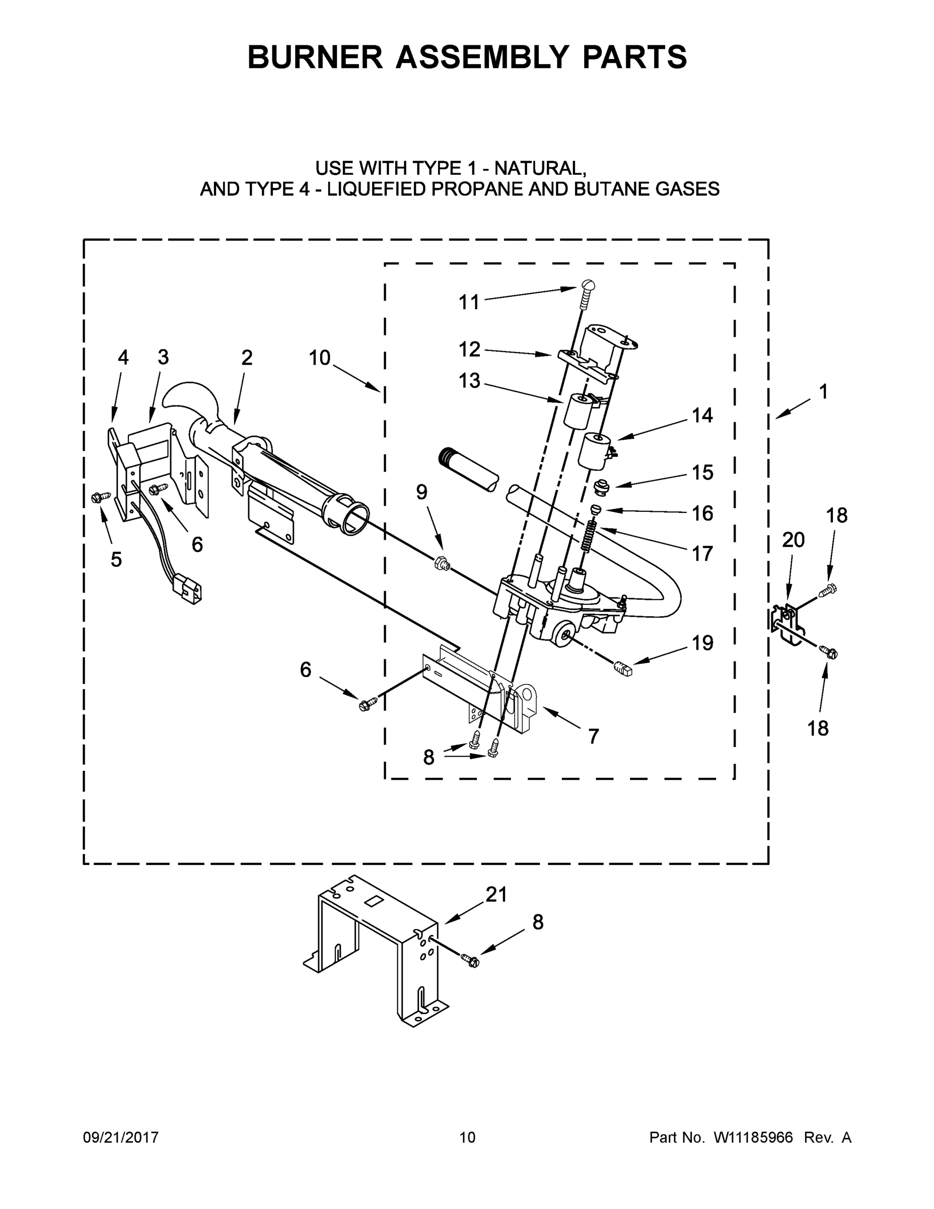 06 - BURNER ASSEMBLY PARTS